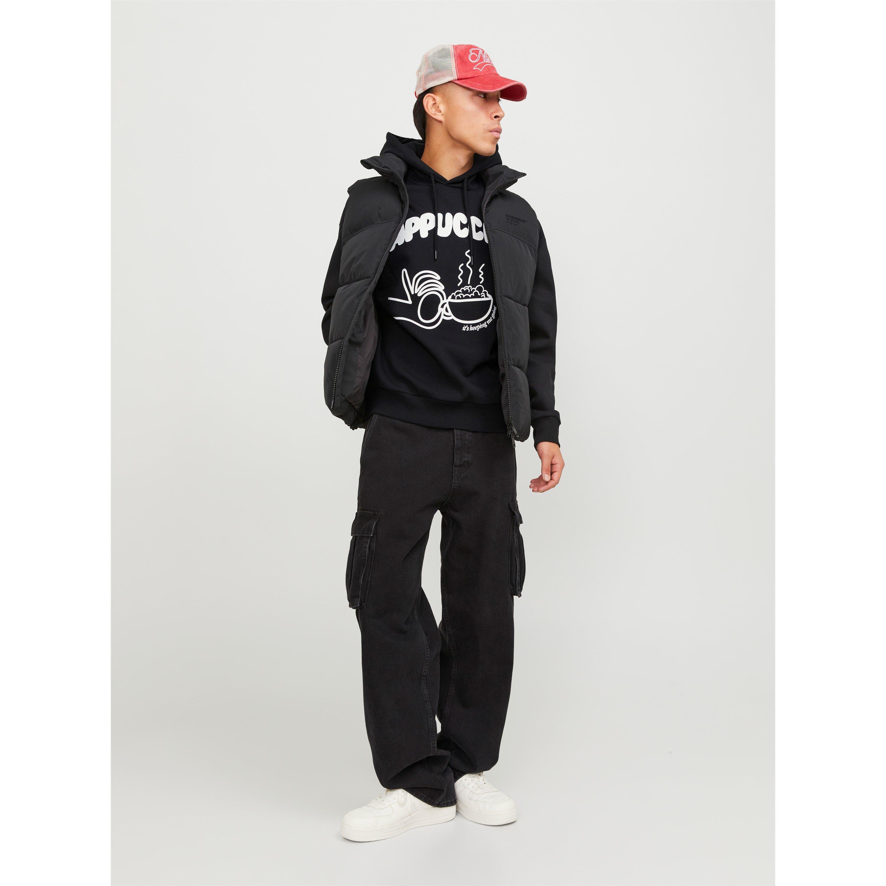 Negro - Jack and Jones - Graphic Cappuccino Print Hoodie - 2