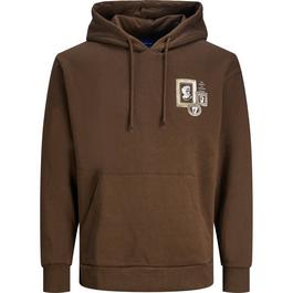 Jack and Jones Bradley Antique Back Print Hoodie Mens