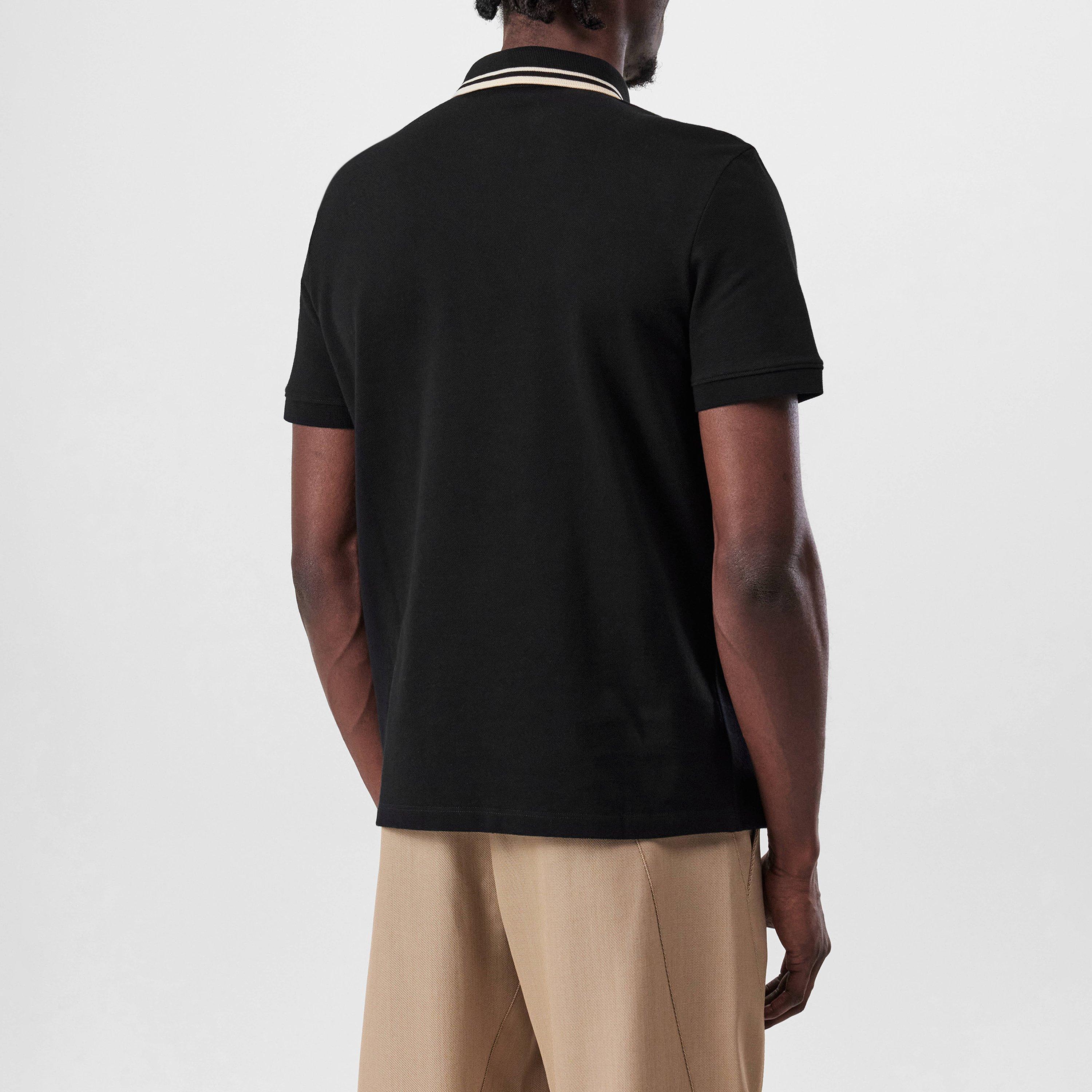 Black - Valentino - Logo Polo Shirt - 3