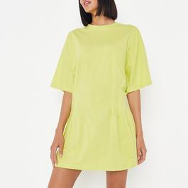 Missguided Cinched Waist T Shirt Dress