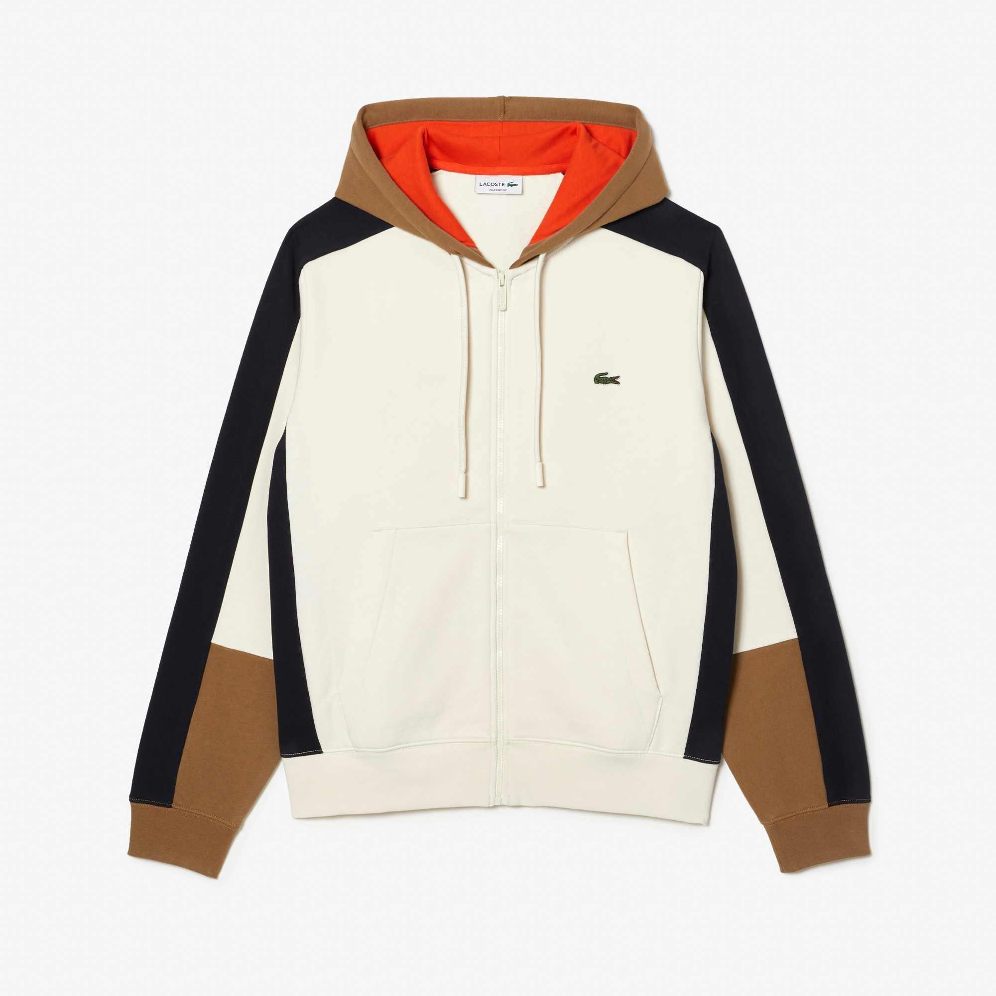 Lacoste Outlet Beige Lacoste Hoodie Lacoste Lacoste Colour Block