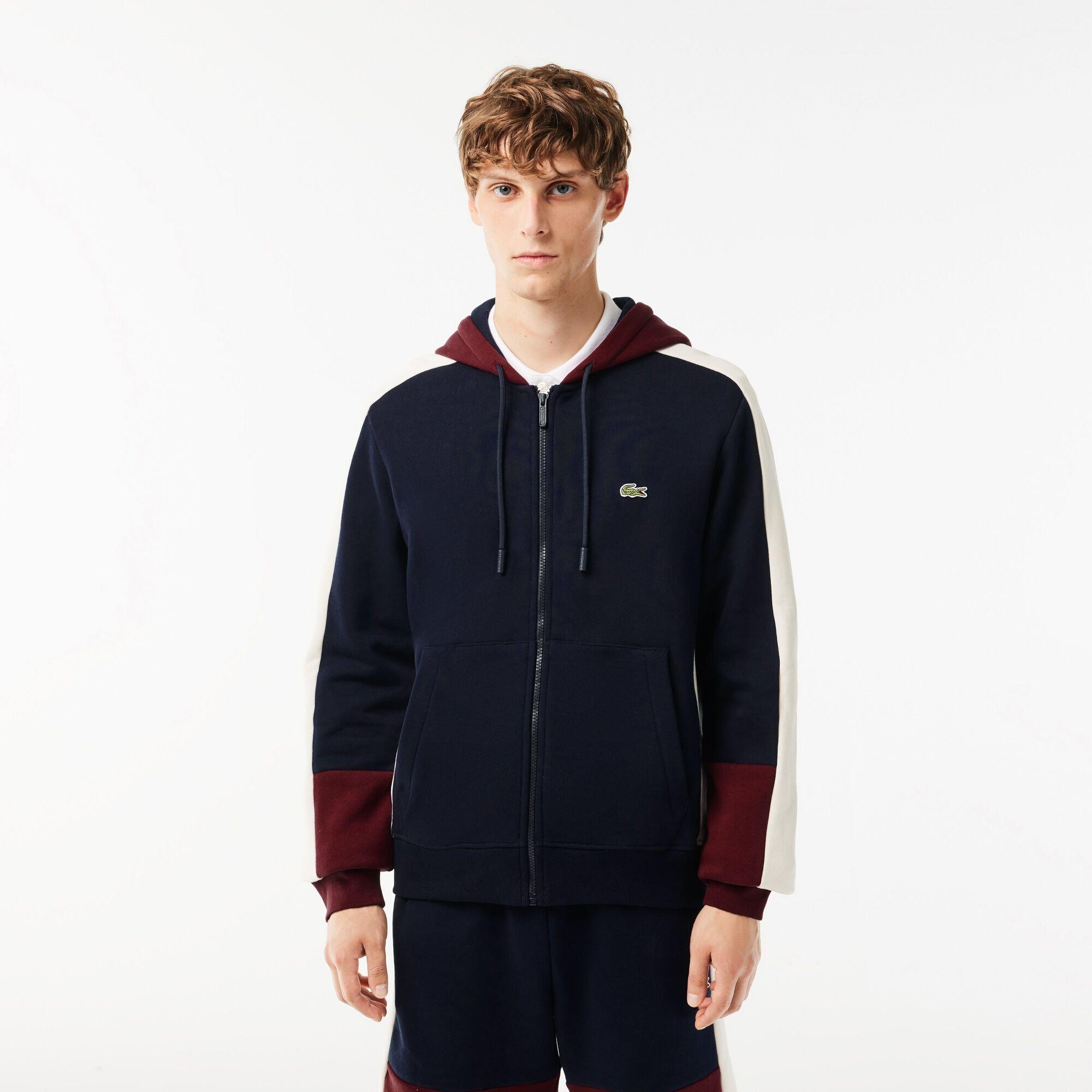 Lacoste Colour Block Sweatshirt - Navy Blue/Zin - S