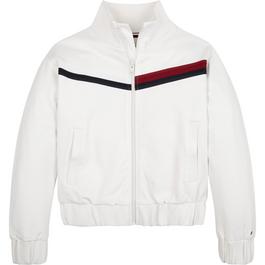 Tommy Hilfiger Global Stripe Zip Through Jacket Junior