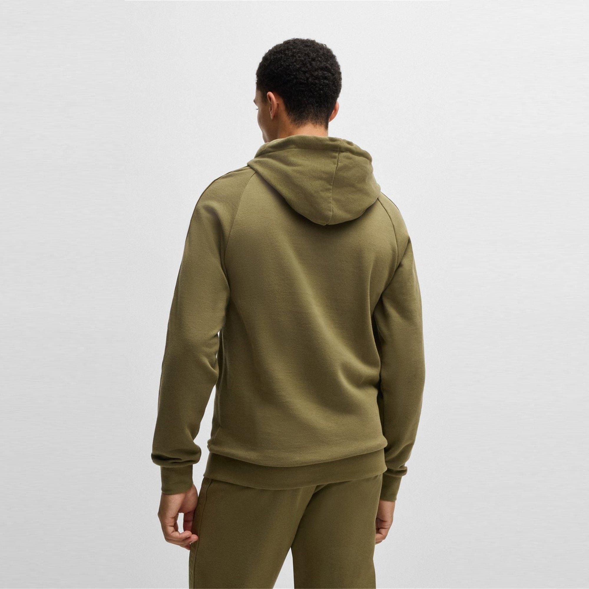 Open Green 345 - Hugo - Hugo Boss Sporty Logo Hoodie Mens - 3