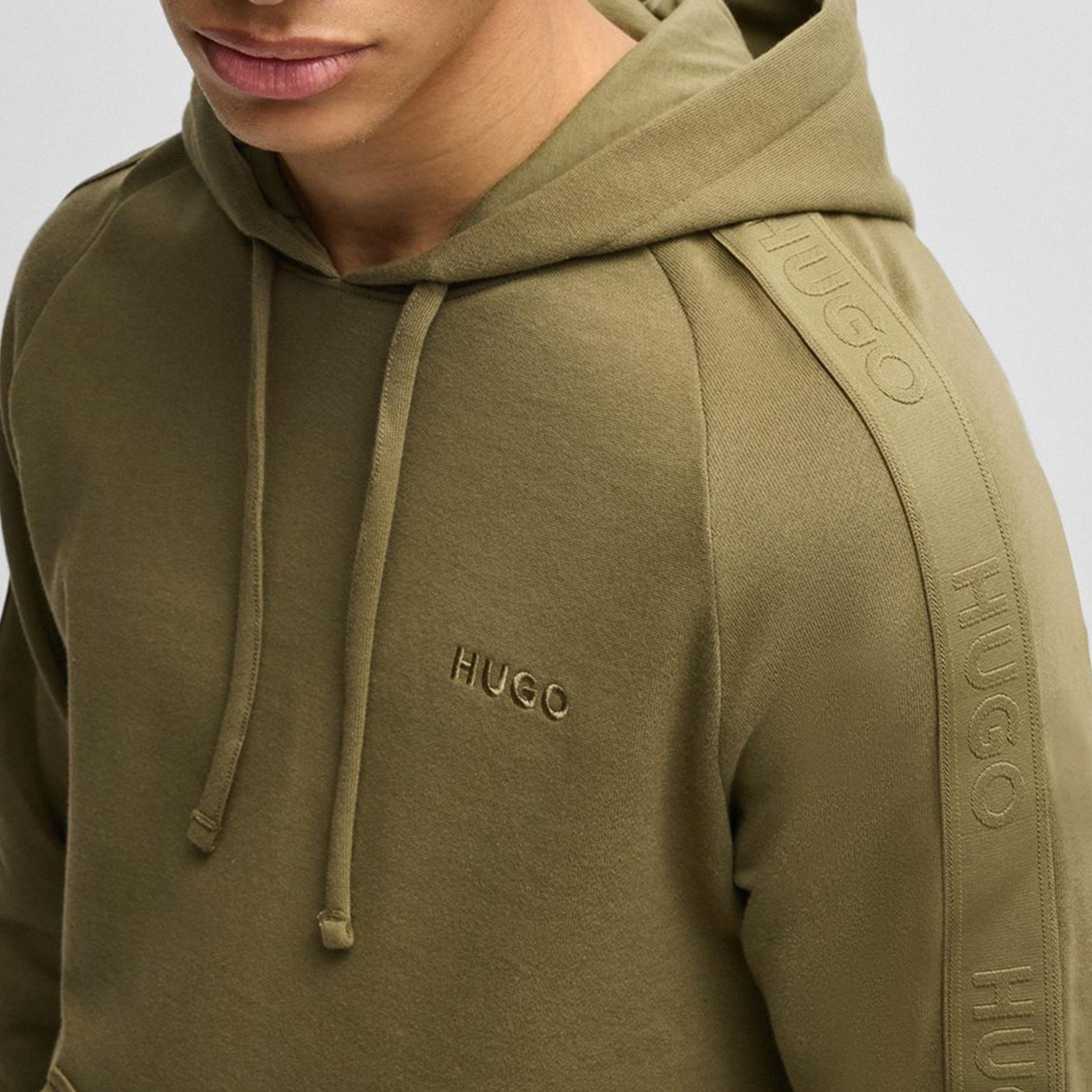 Open Green 345 - Hugo - Hugo Boss Sporty Logo Hoodie Mens - 4