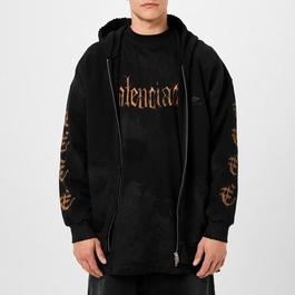 Balenciaga Bal Metal Zip Hoodie Sn34