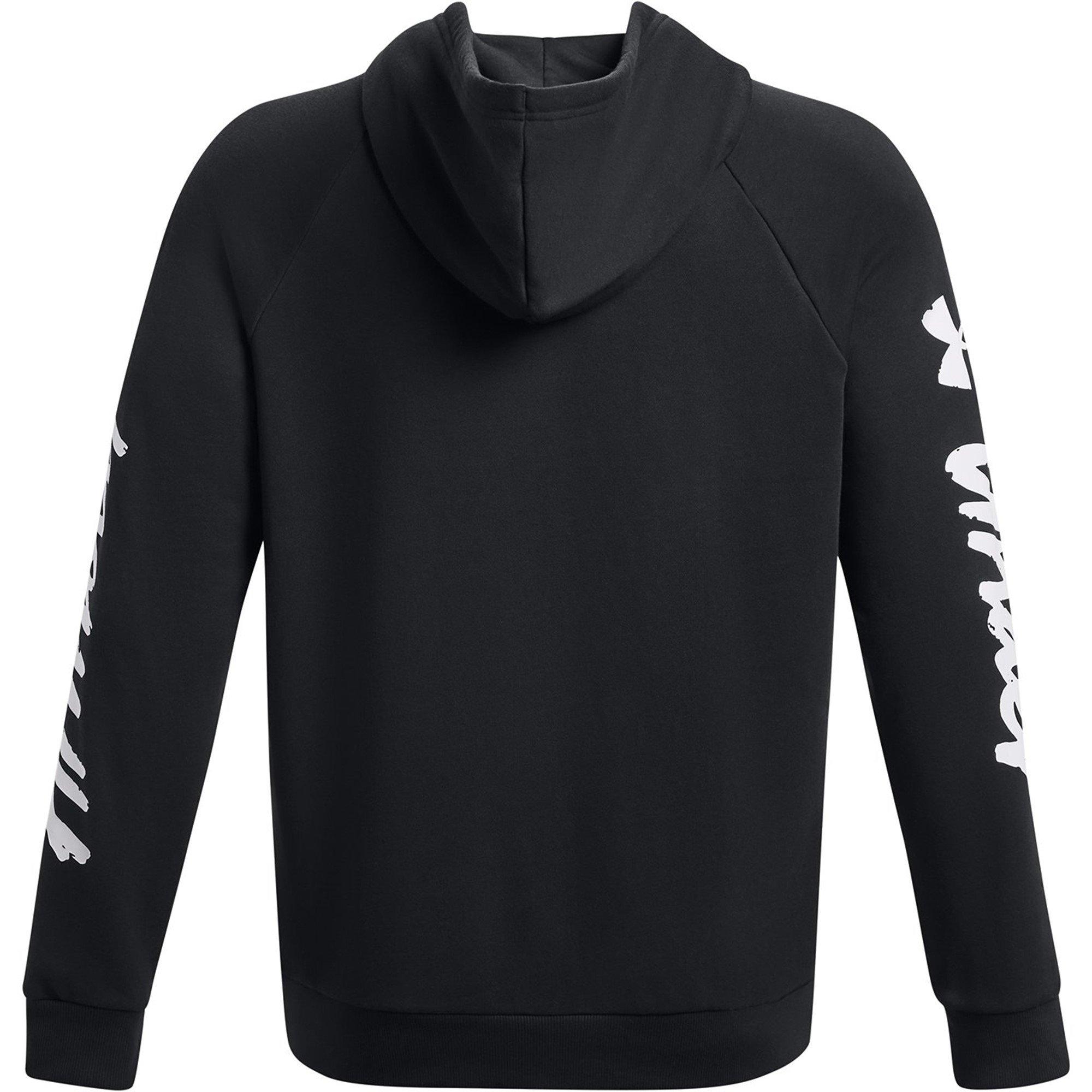 Black/White - Under Armour - Ua Rival Fleece Graphic Hoodie Mens - 6