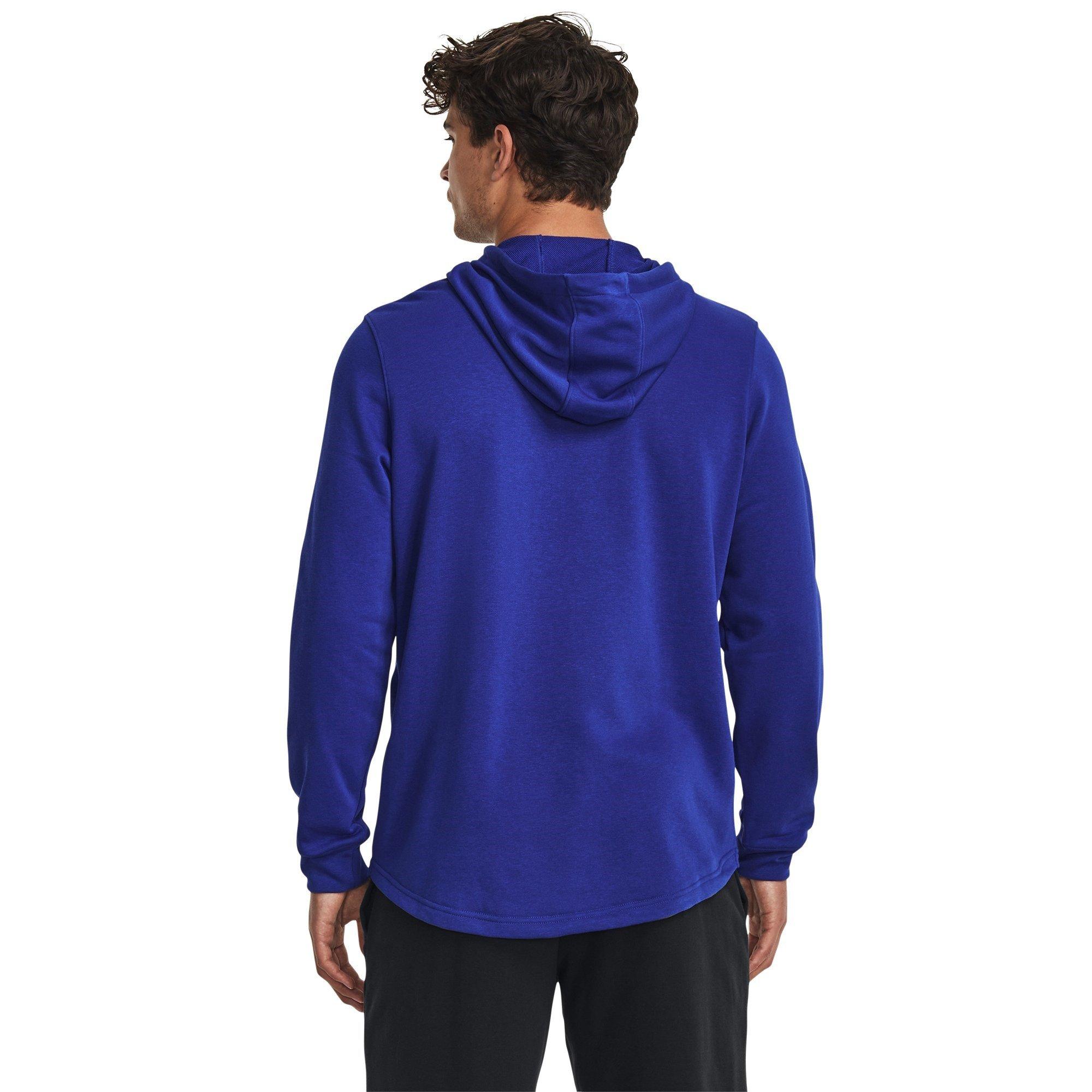 Royal/White - Under Armour - Rival Terry Graphic Hoodie - 3