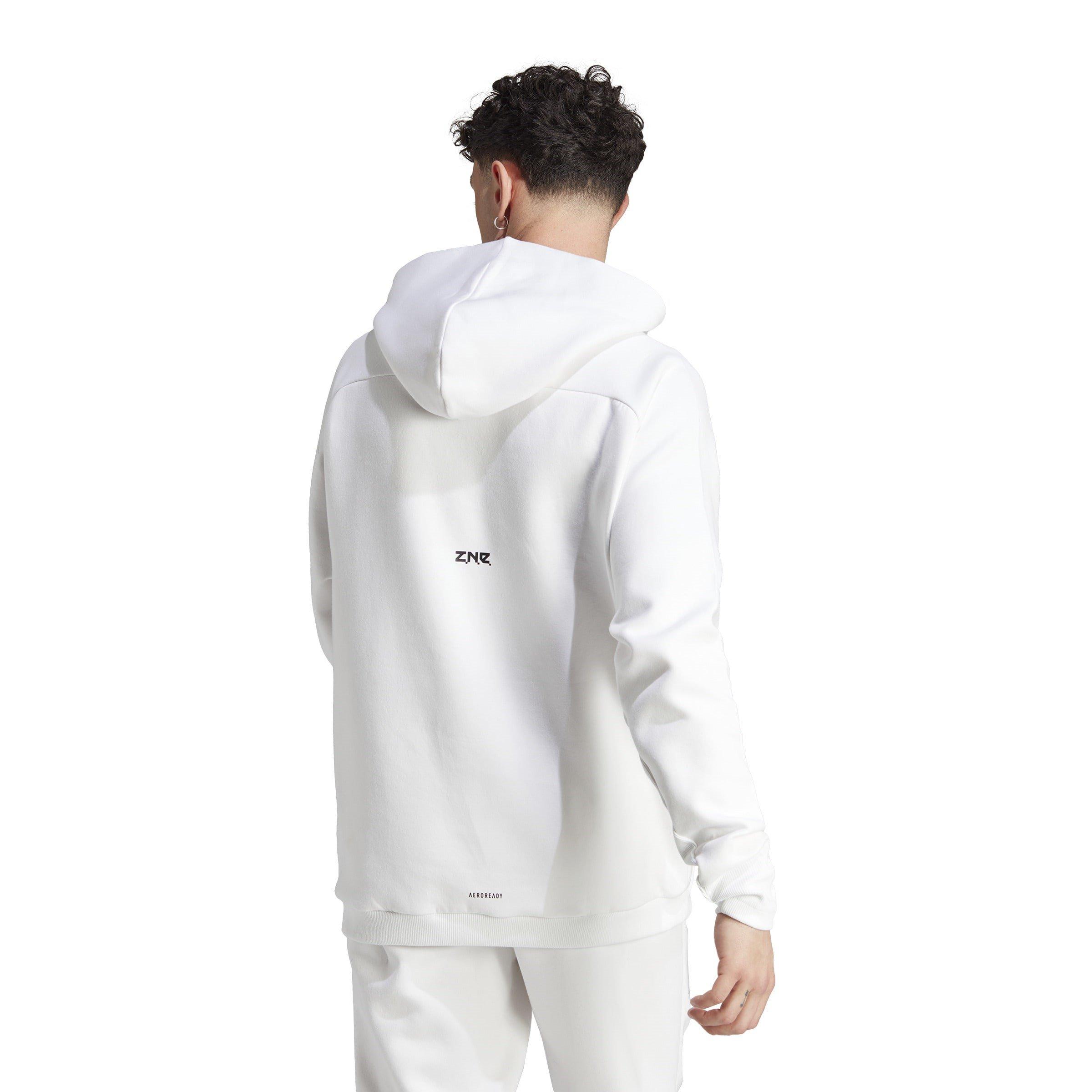 White - adidas - Z.N.E. Hoodie Mens - 3