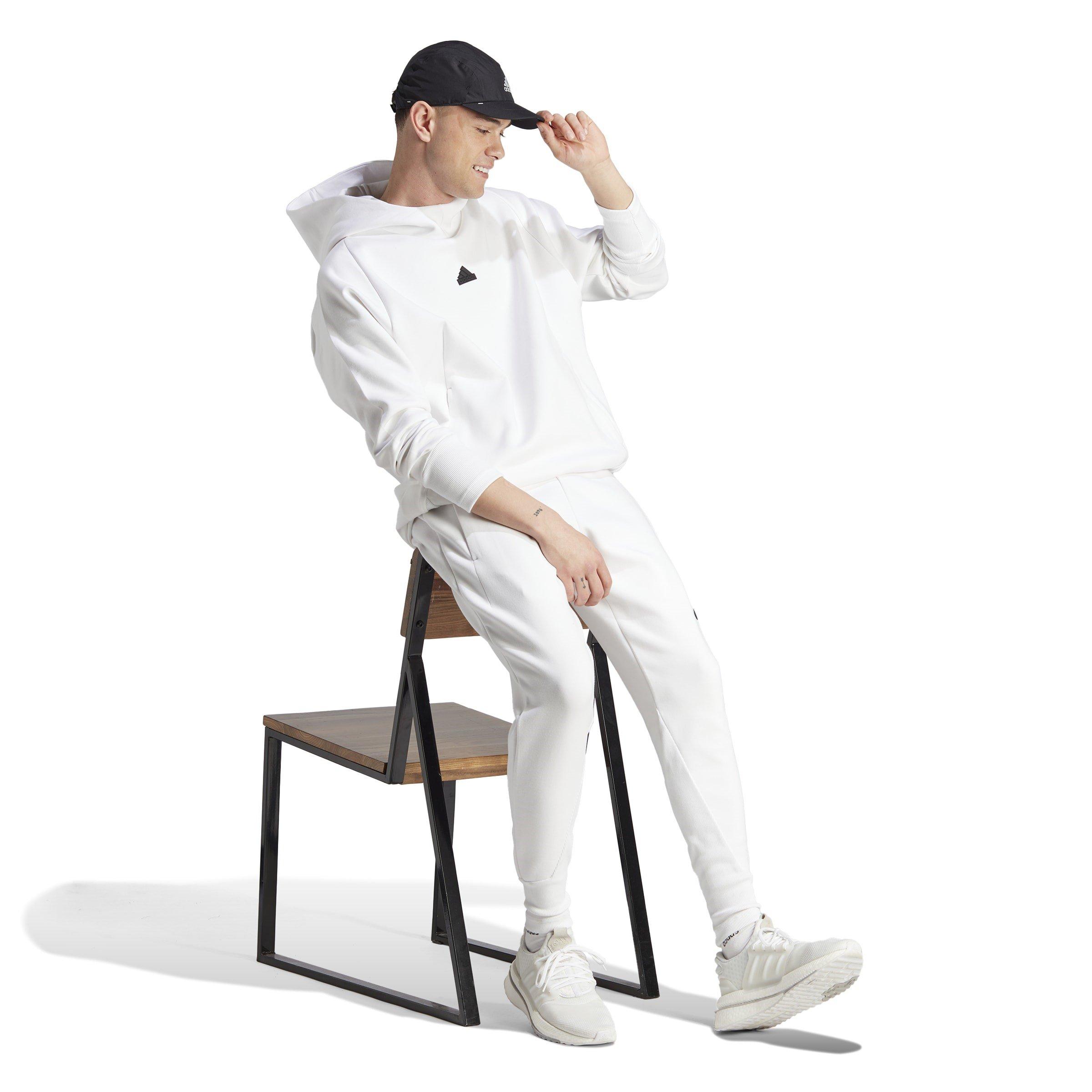 White - adidas - Z.N.E. Hoodie Mens - 4