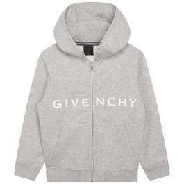 GIVENCHY Zip Logo Hoodie Juniors