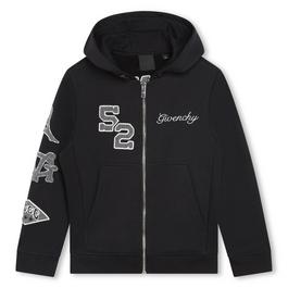 GIVENCHY Junior Boys Embroidered Logo Zip Hoodie