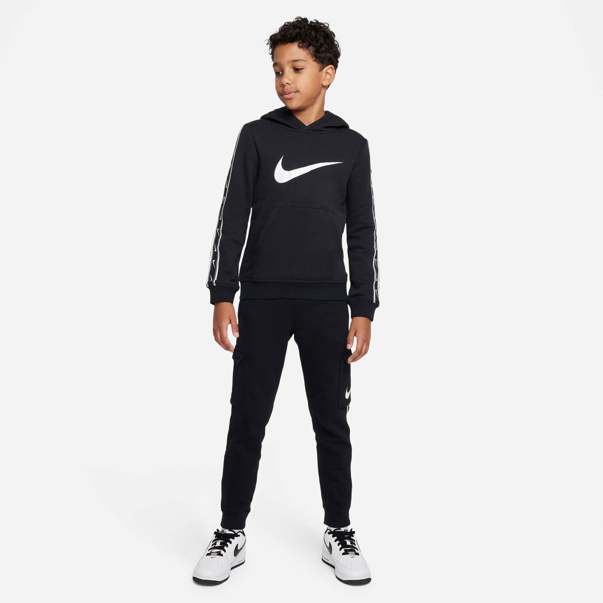 TE/NOIR/BLANC - Nike - Sportswear Repeat Big Kids' (Boys') Fleece Pullover Hoodie - 5