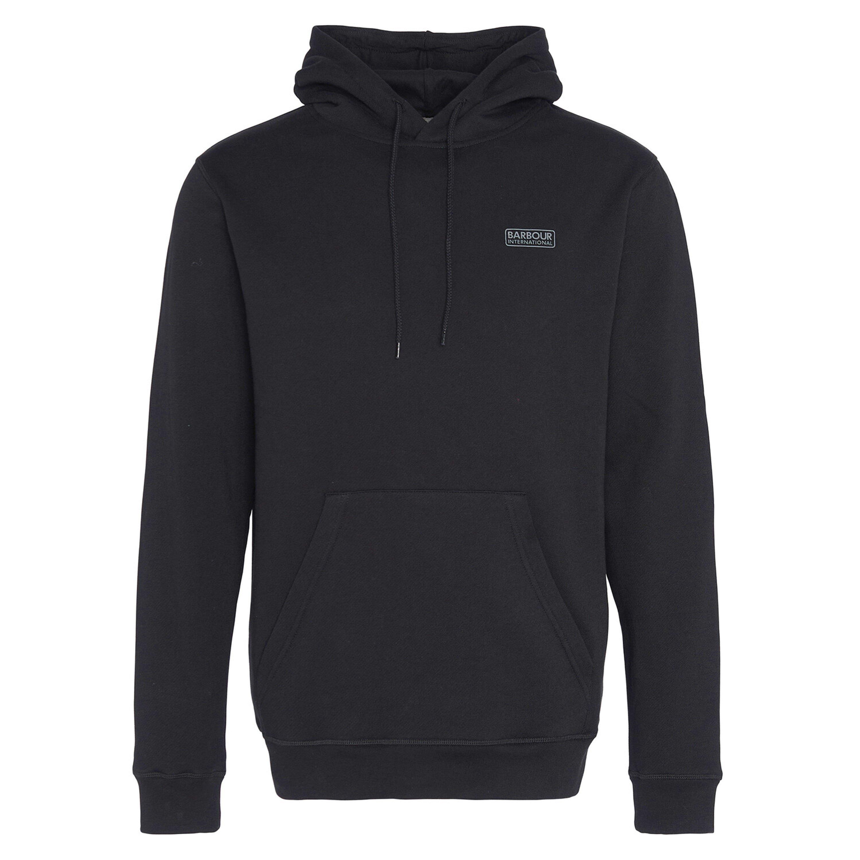 Black/Blk BK71 - Barbour International - Men's Essential Over-the-head Hoodie - 1