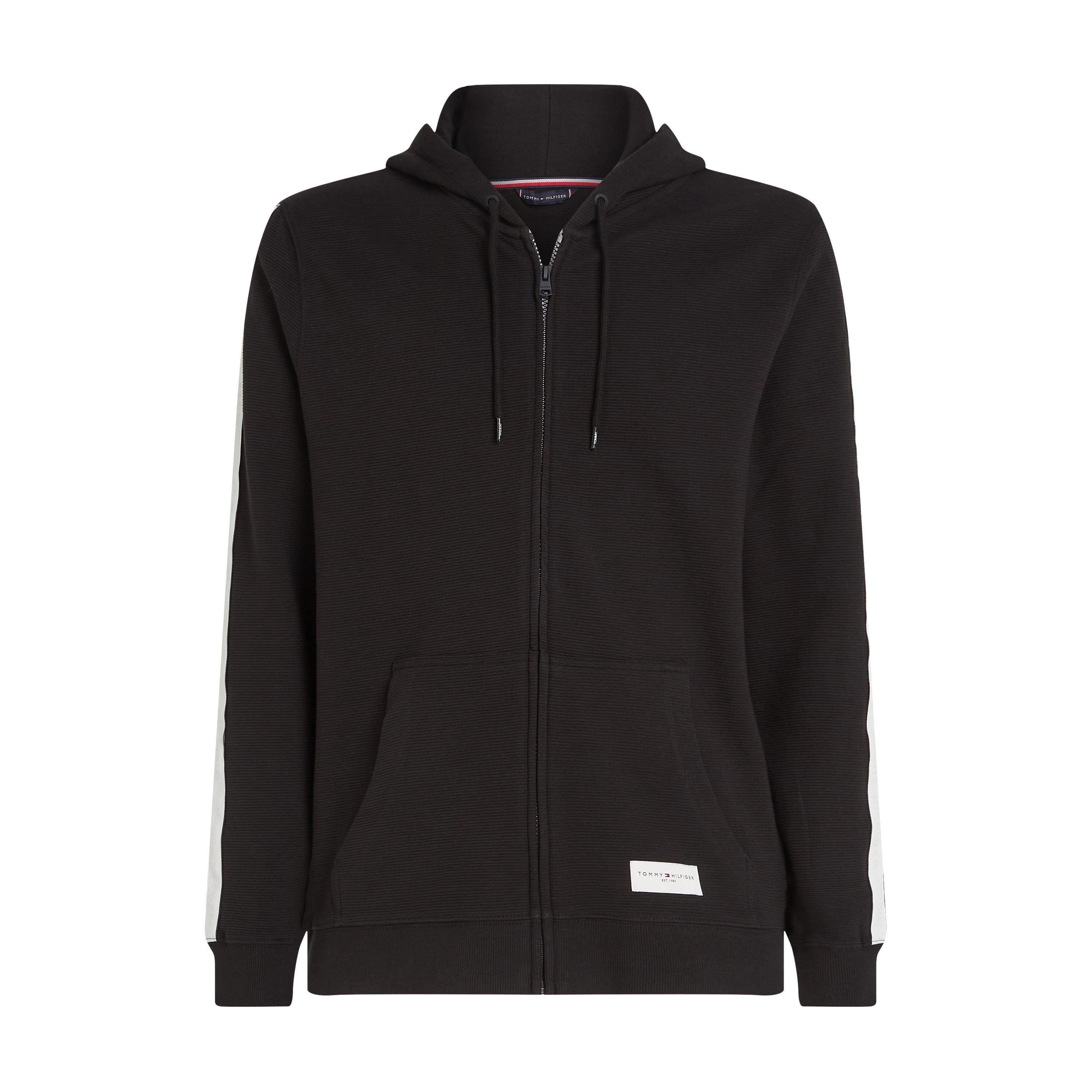 Tommy Hilfiger Men's Long-Sleeved Full Zip Hoodie - Black Bds - S