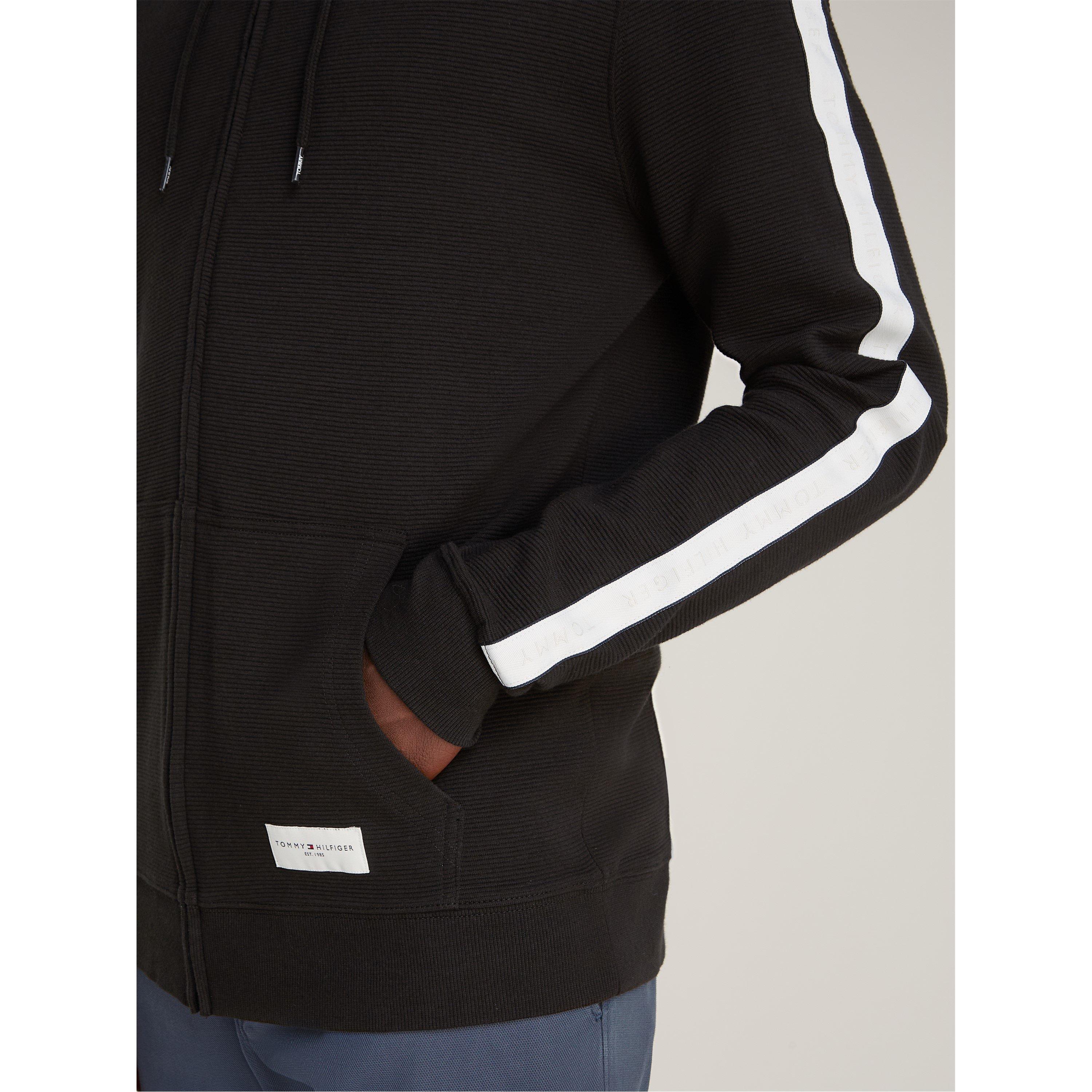 Black BDS - Tommy Hilfiger - Long-sleeved Full Zip Hoodie - 4