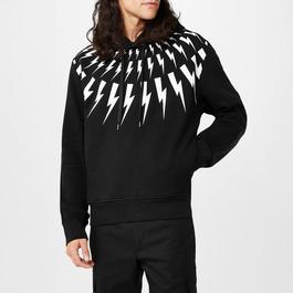 Neil Barrett Thunderbolt Cotton Hoodie