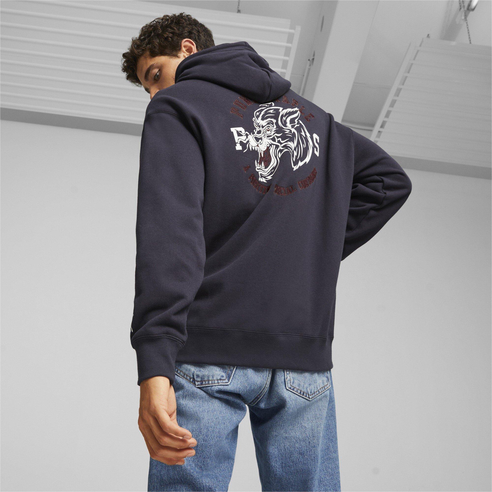 New Navy - Puma - x STAPLE Mens Hoodie - 3