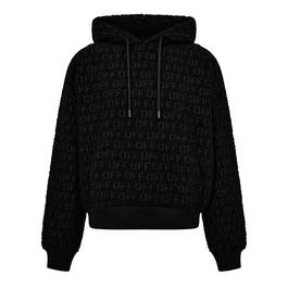 Off White Bouclé Hoodie