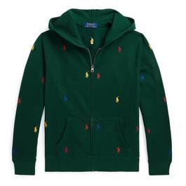 Polo Ralph Lauren All Over Print Zip Hoodie Junior