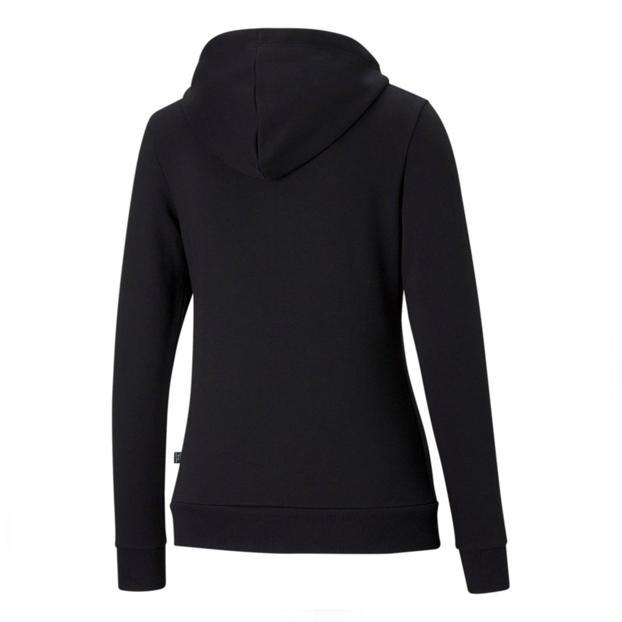 Blk-Cat Logo - Puma - Essentials Zip Up Hoodie Womens - 2