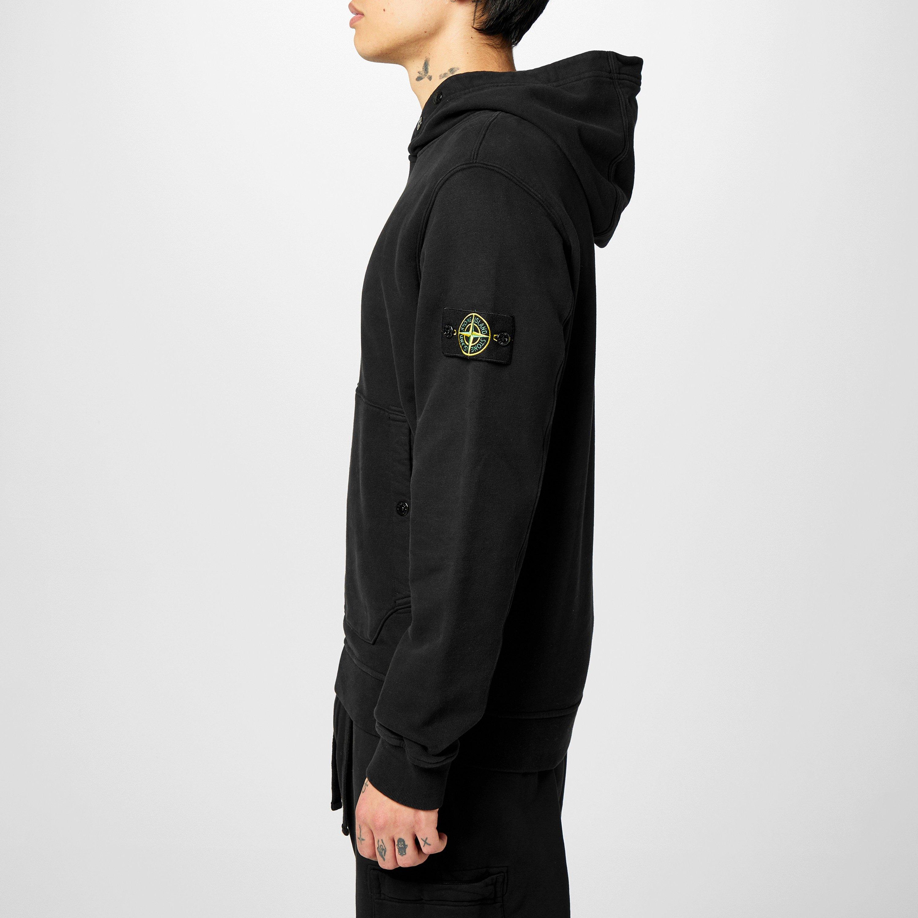 Nero V0029 - Stone Island - Fleece Hoodie - 4