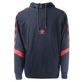 Umbro Diamond Taped Half Zip Hoody Mens