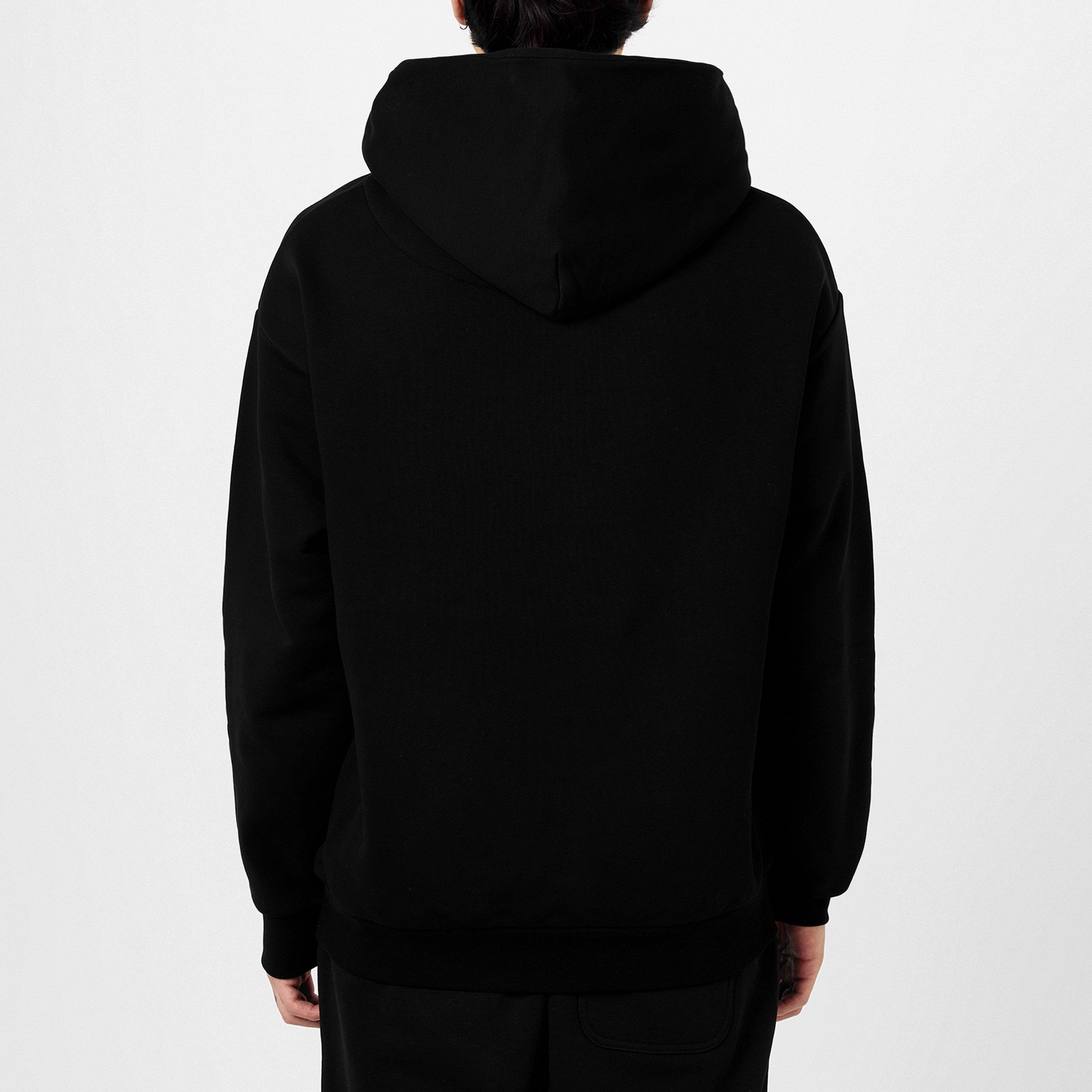 Black - Vivienne Westwood - Men's Cotton Embroidered Orb Hoodie - 4