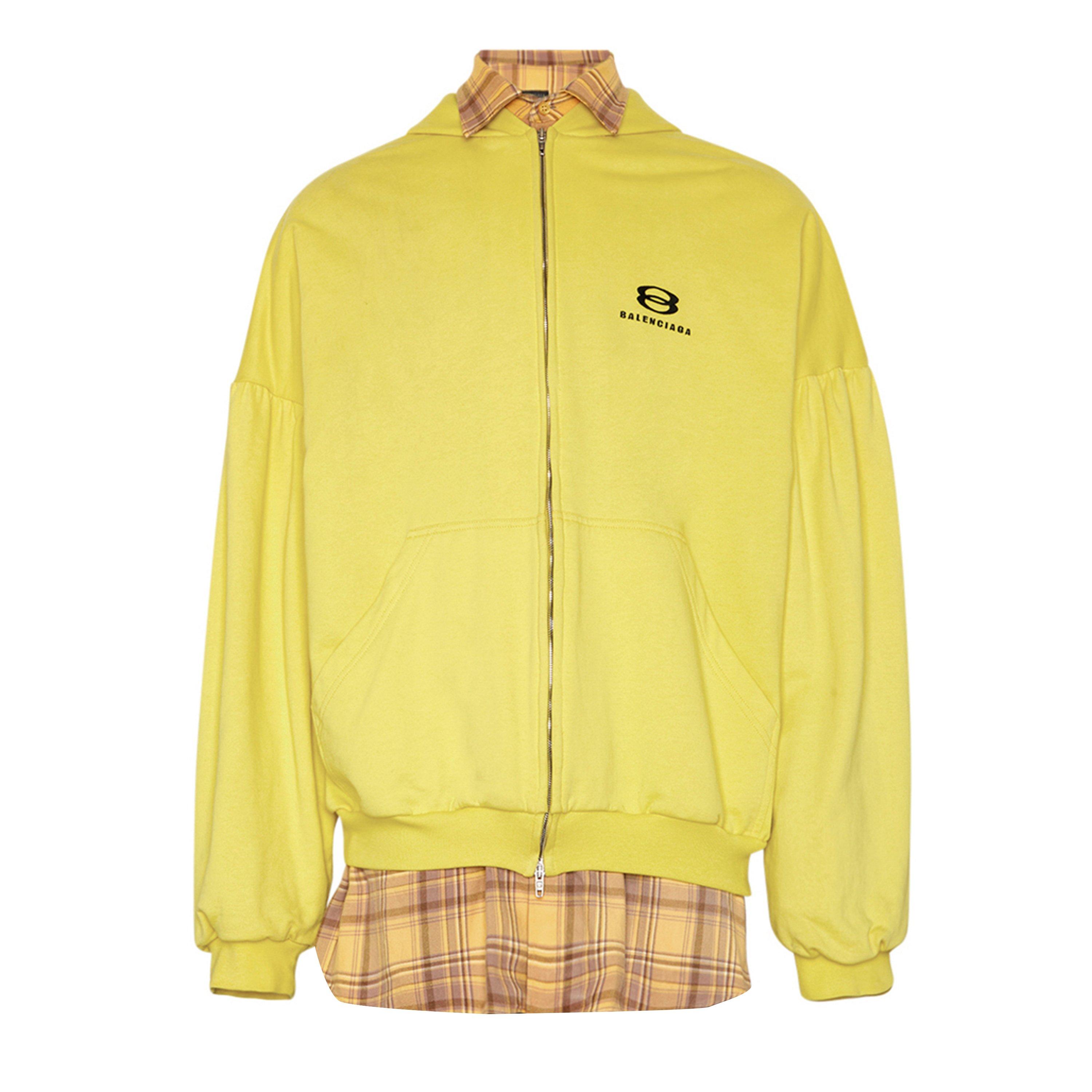 Yellow/Black - Balenciaga - Unity Sports Icon Oversized Layered Hoodie - 7