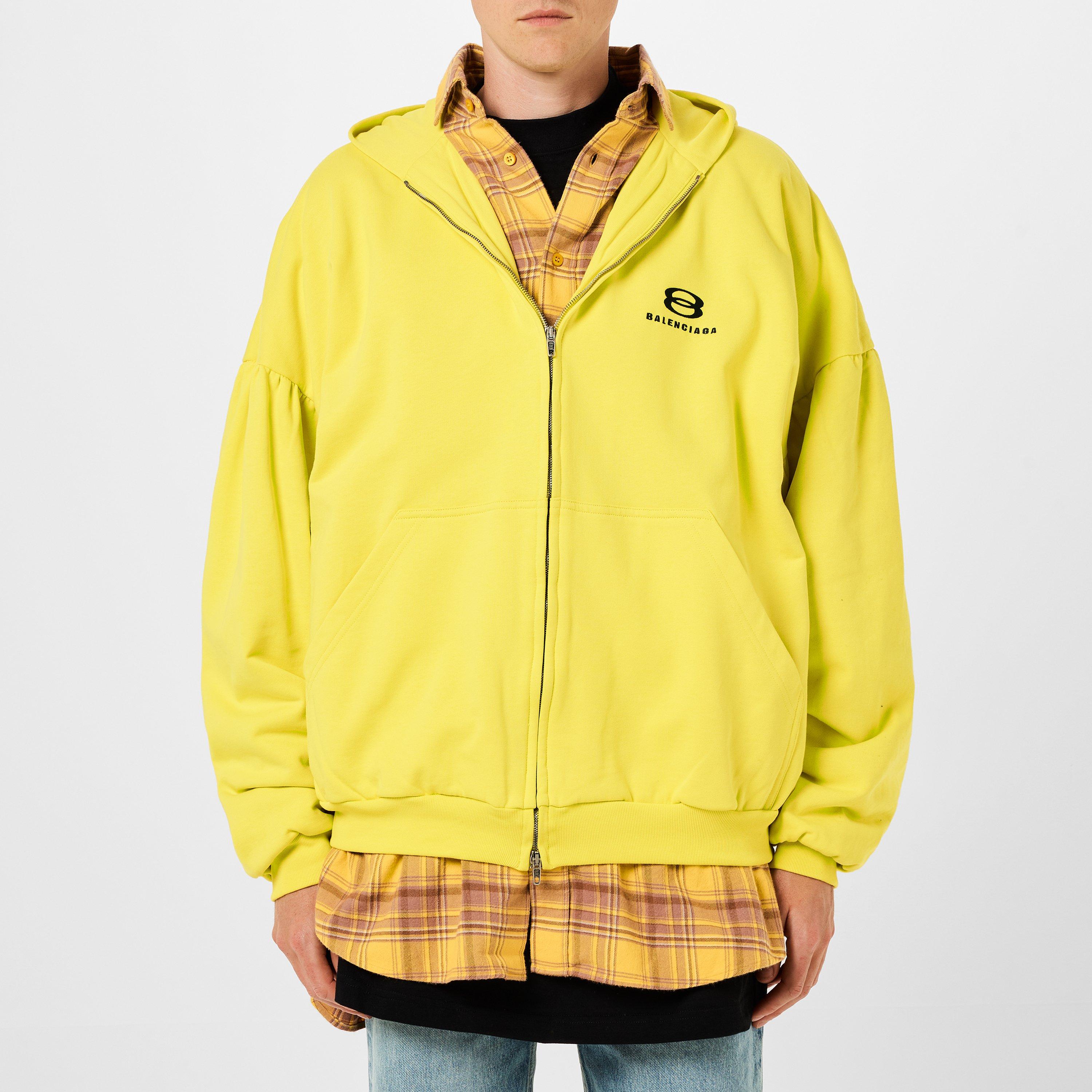 Yellow/Black - Balenciaga - Unity Sports Icon Oversized Layered Hoodie - 3