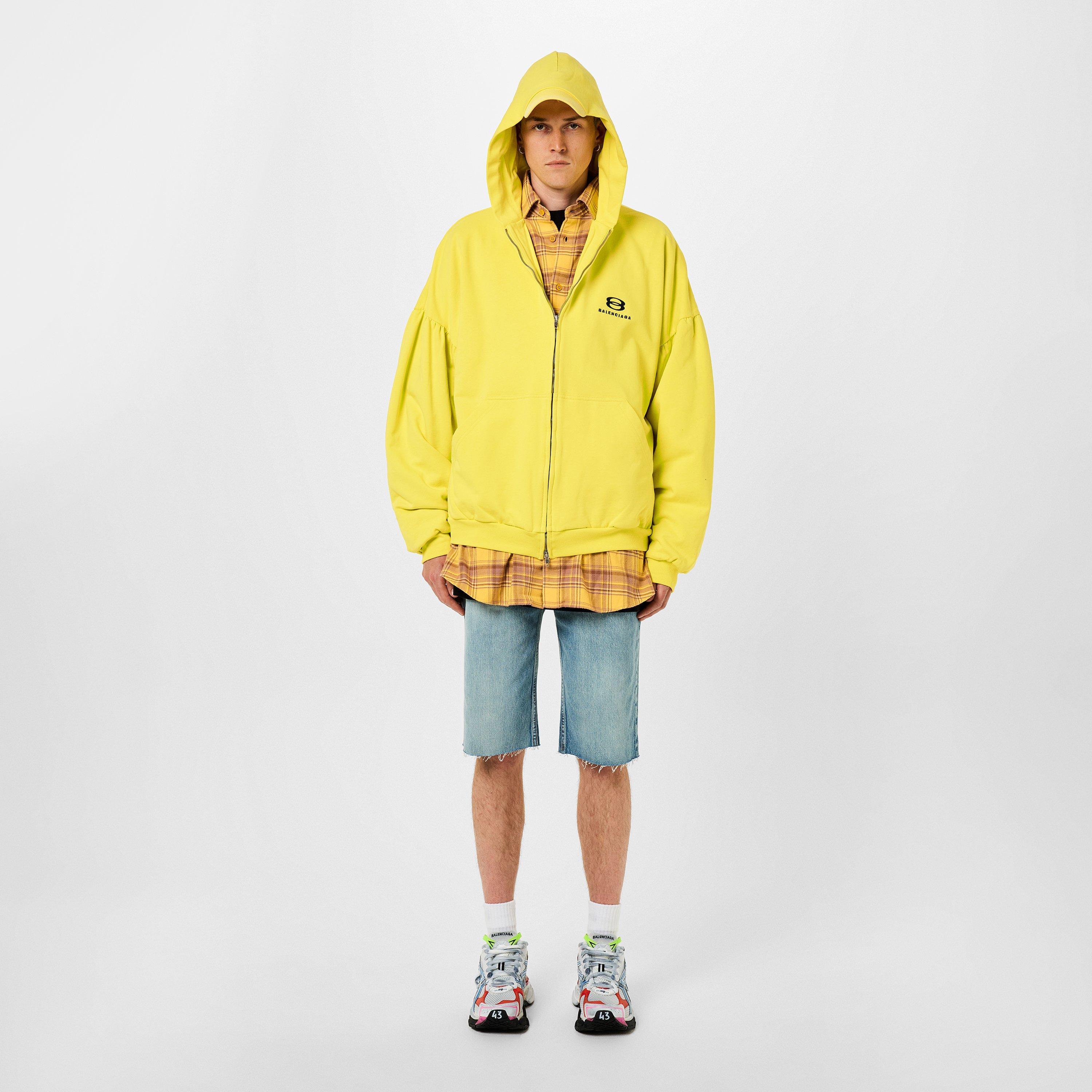 Yellow/Black - Balenciaga - Unity Sports Icon Oversized Layered Hoodie - 6
