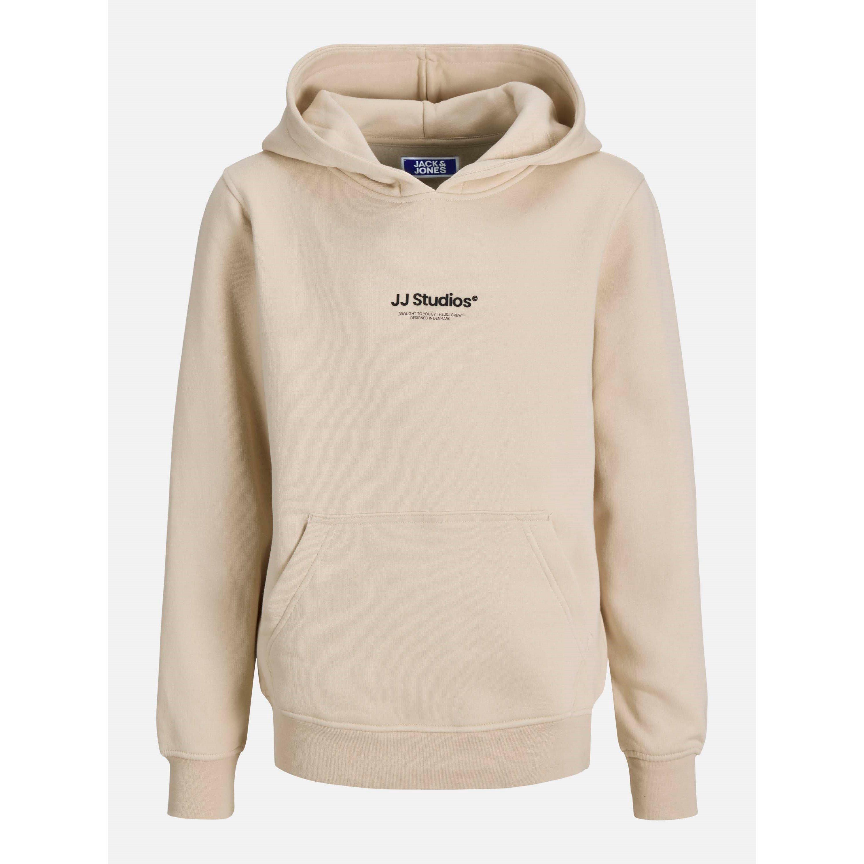 Jack And Jones Boys Jack Soho Sweat Hood Jn63 - Moonbeam - 10 Years