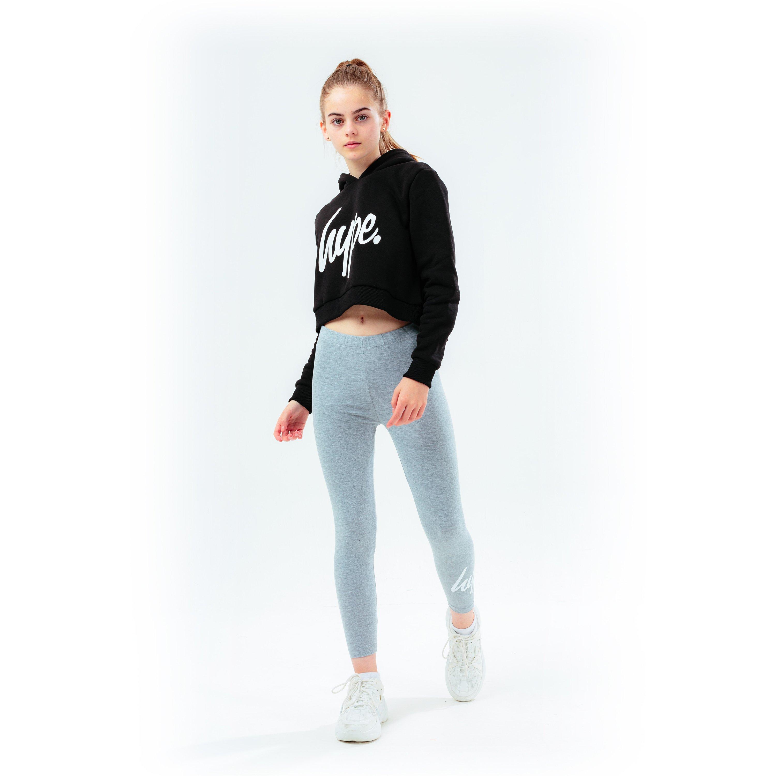Crna - Hype - Script Kids Crop Hoodie - 2
