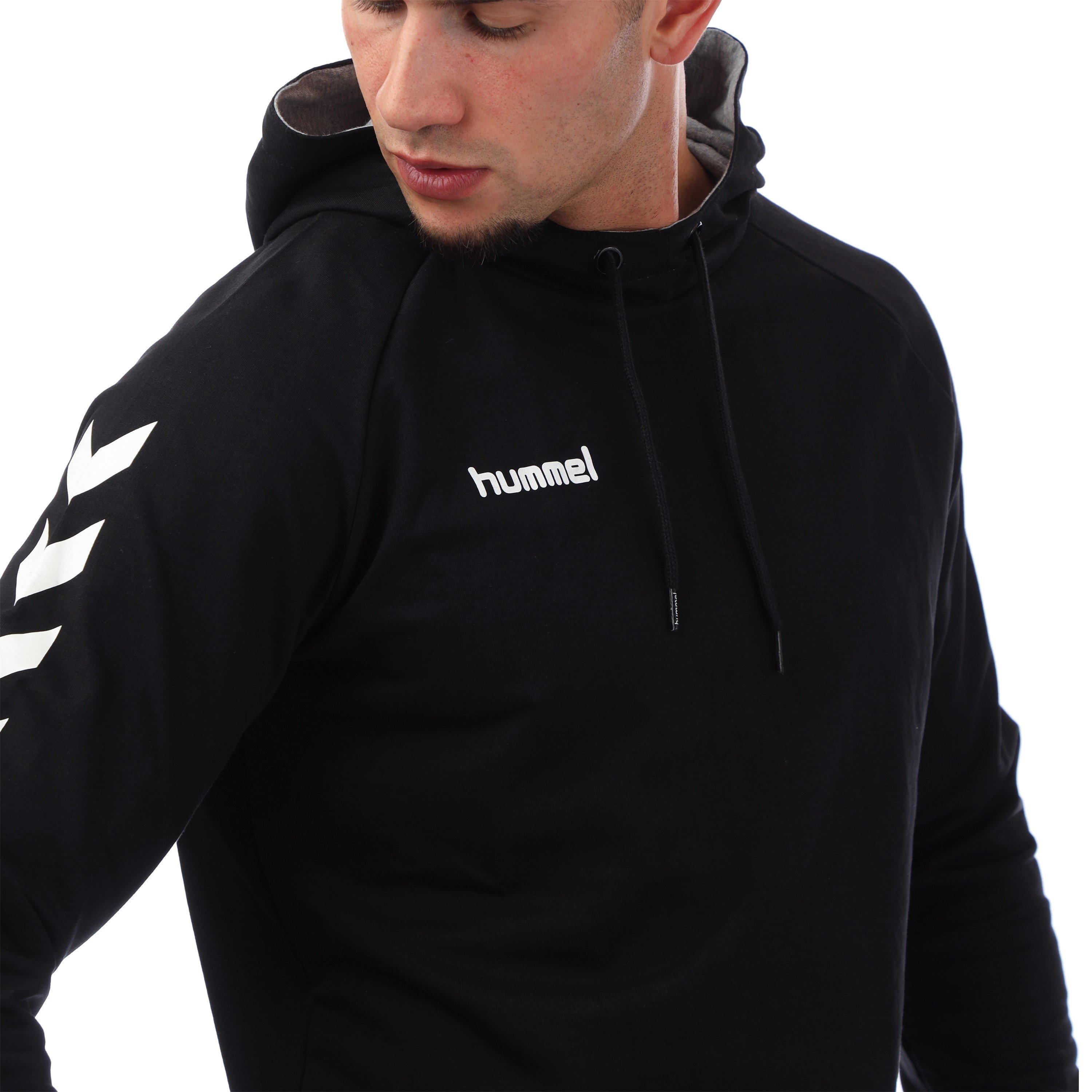 Crna - Hummel - Men's Go Cotton Hoodie - 2