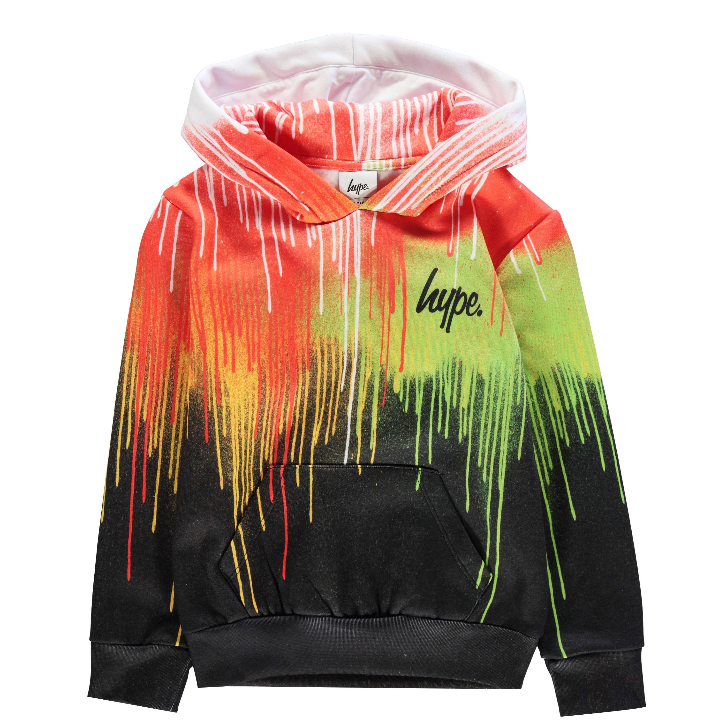 Multi Drip - Hype - Rainbow Drips Kids Pullover Hoodie - 1
