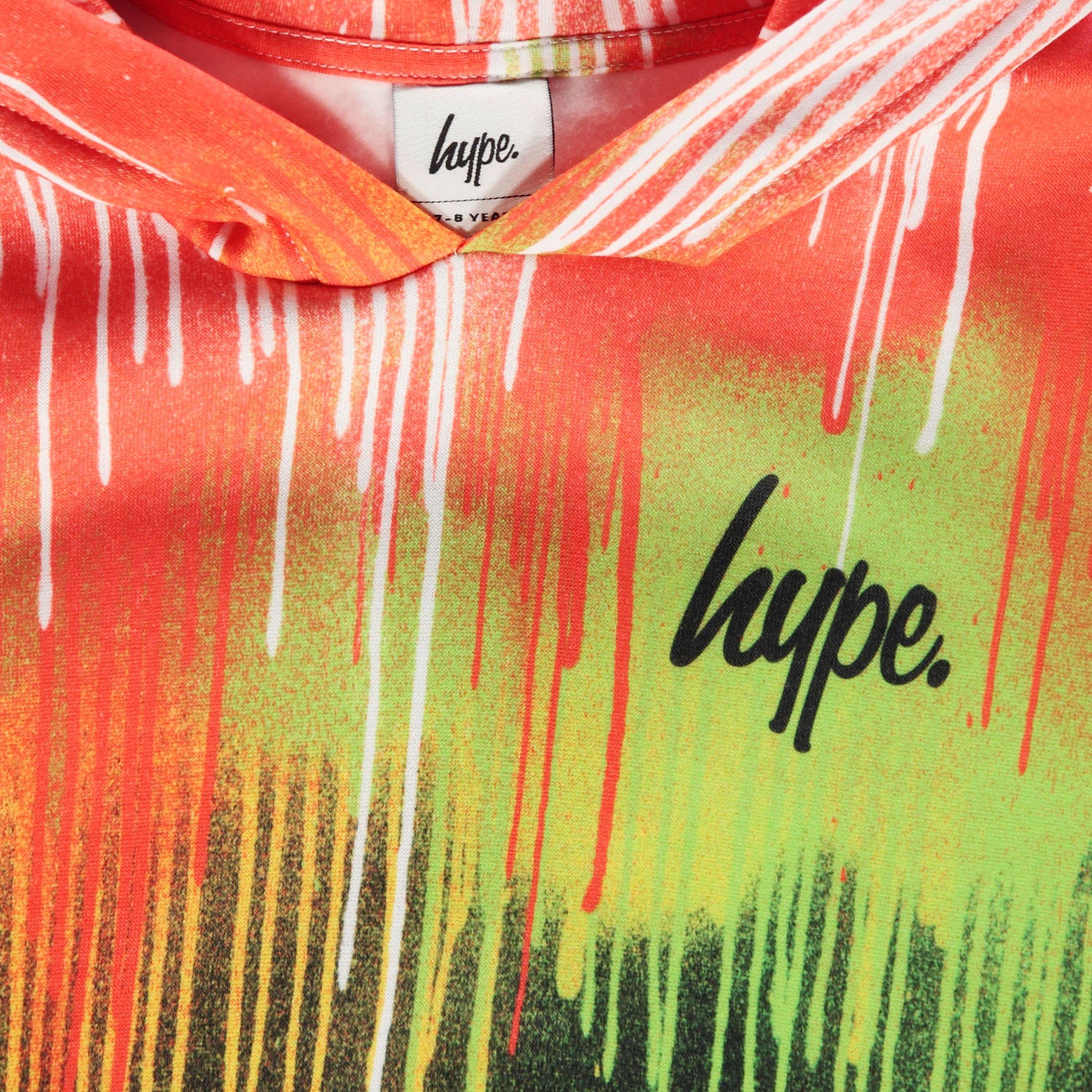 Multi Drip - Hype - Rainbow Drips Kids Pullover Hoodie - 3
