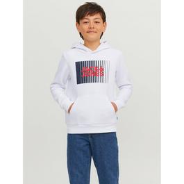 Jack and Jones Play Logo Hoodie Juniors