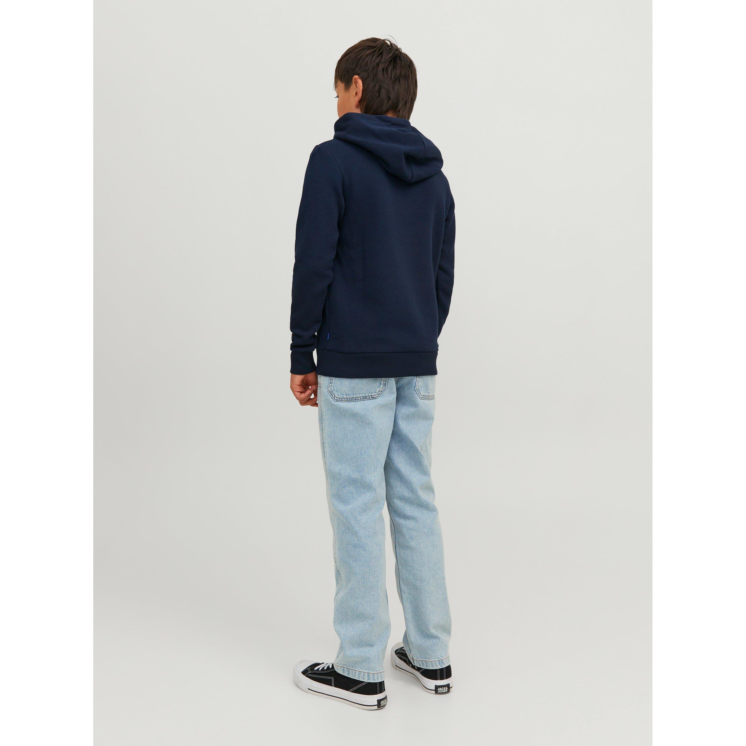 Navy Blazer - Jack and Jones - Kids' Play Logo Hoodie - 4