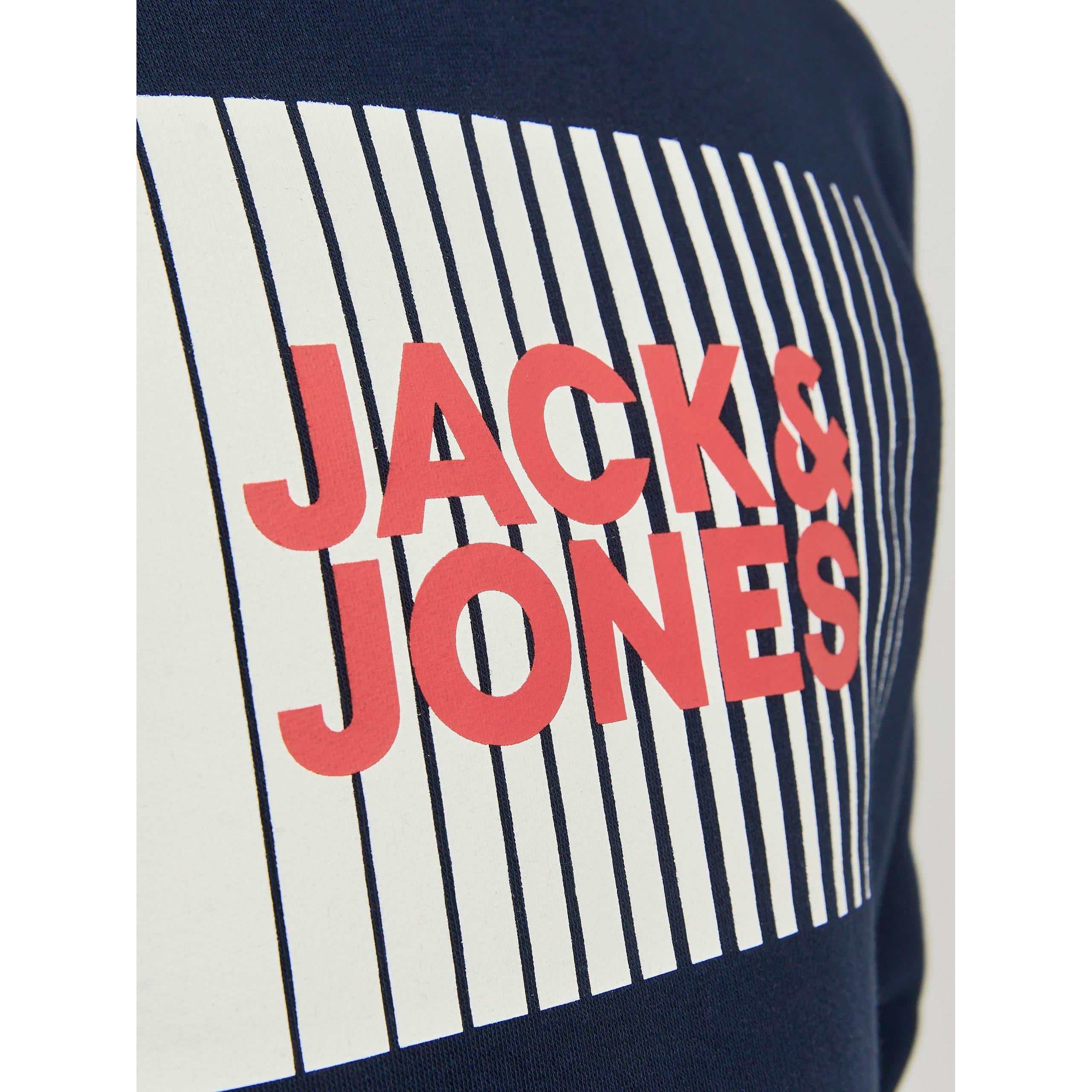 Navy Blazer - Jack and Jones - Kids' Play Logo Hoodie - 5