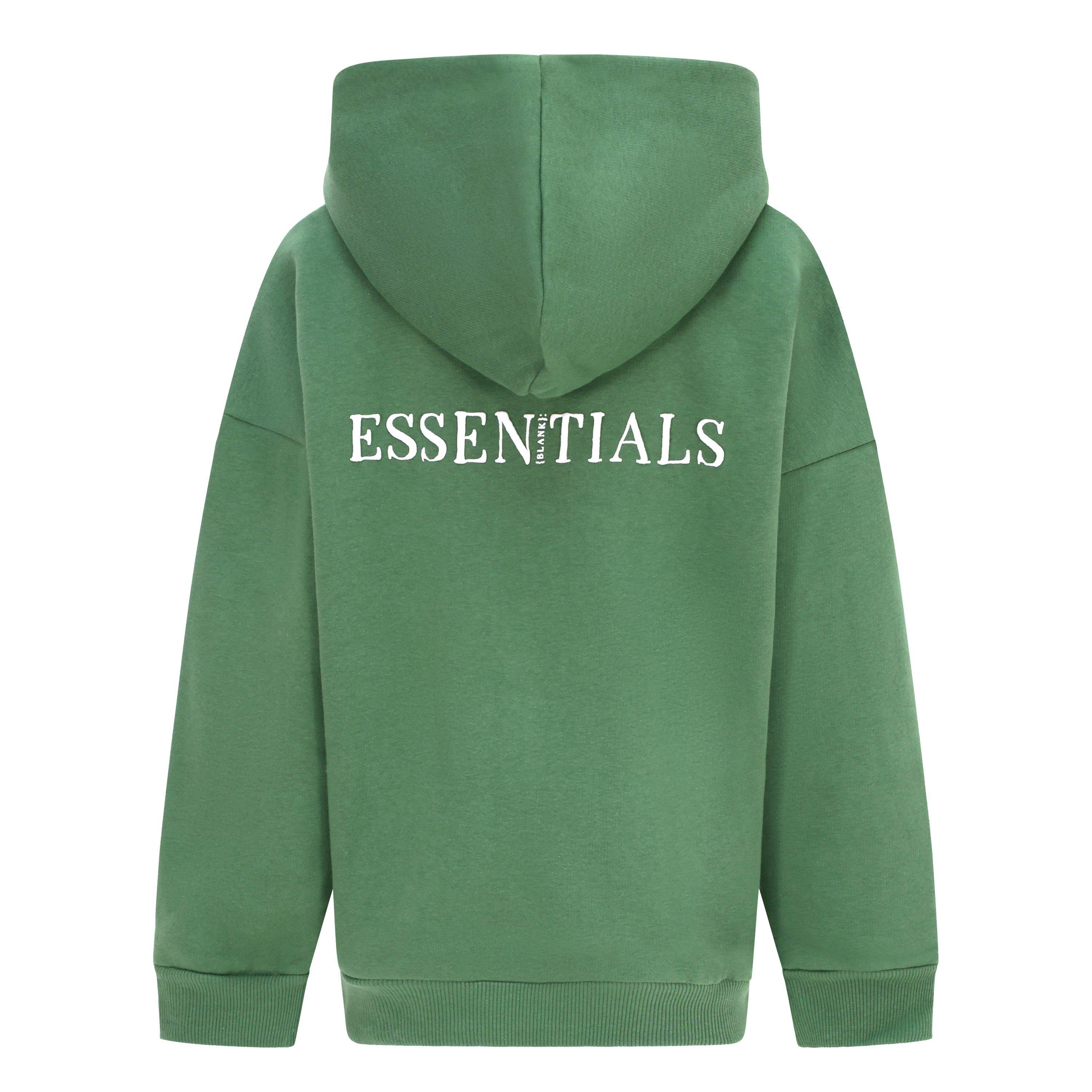 Waldgrün - Blank Essentials - Essentials Kids Core Puff Hoodie - 2