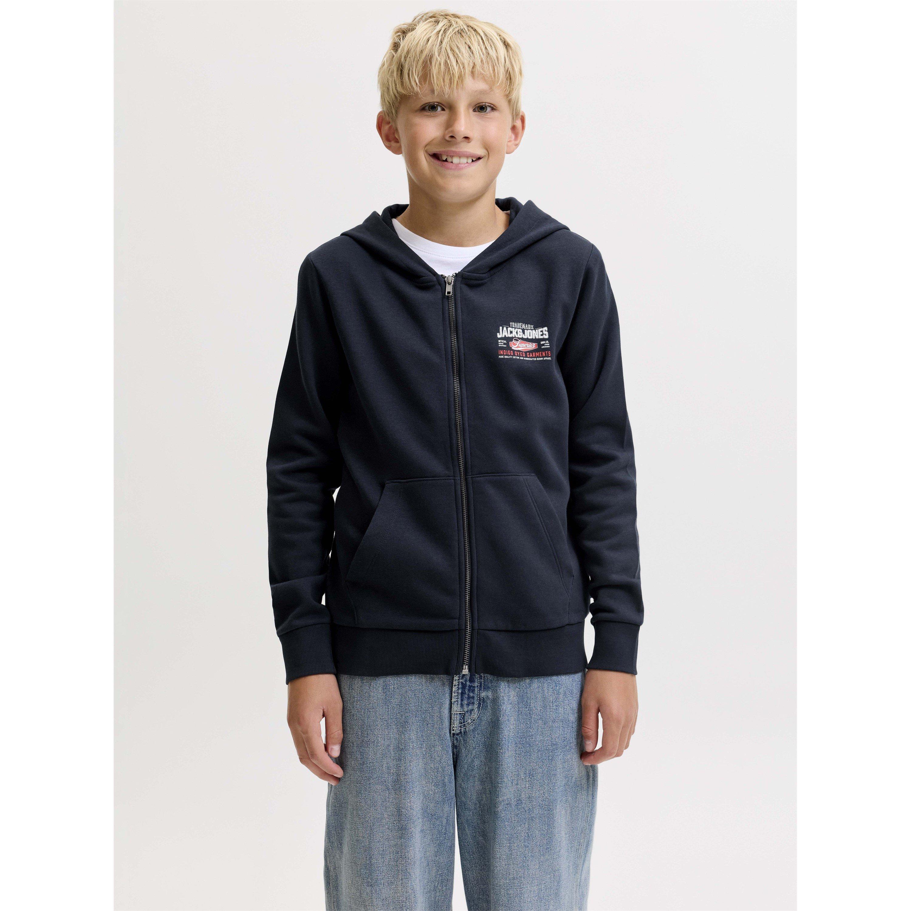 Navy Blazer - Jack and Jones - Jack LG Sweat Zp Hd Jn64 - 3