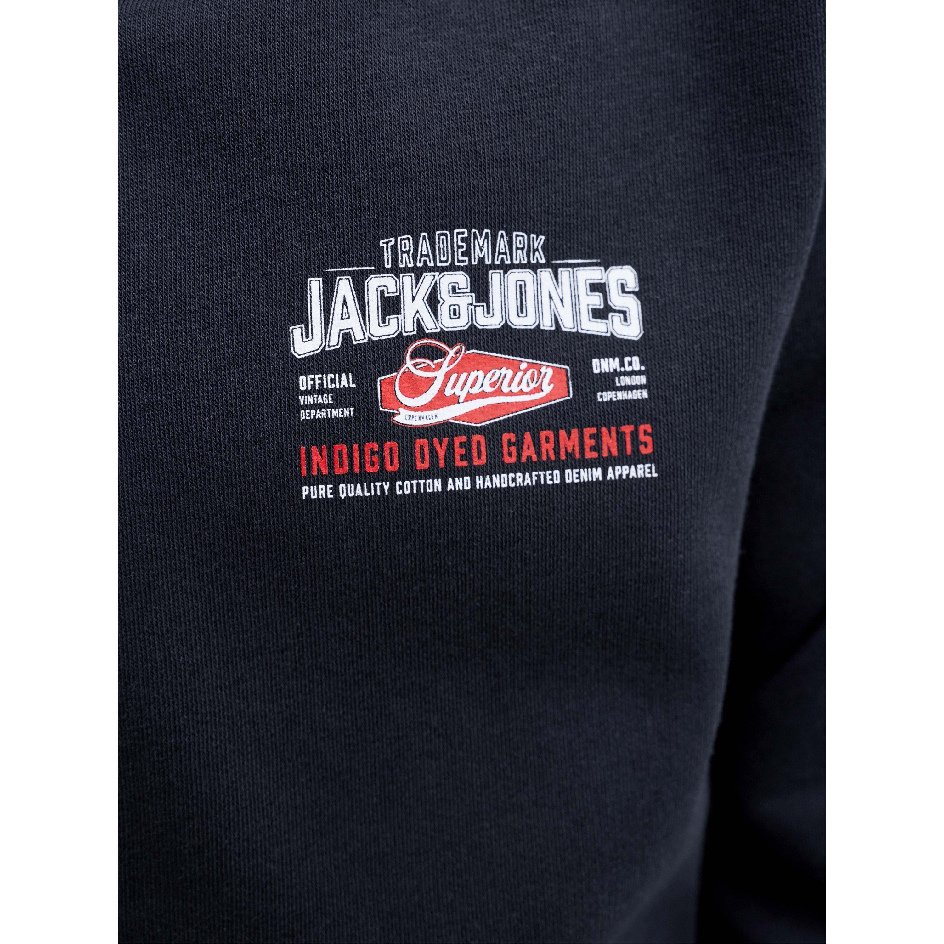 Navy Blazer - Jack and Jones - Jack LG Sweat Zp Hd Jn64 - 4