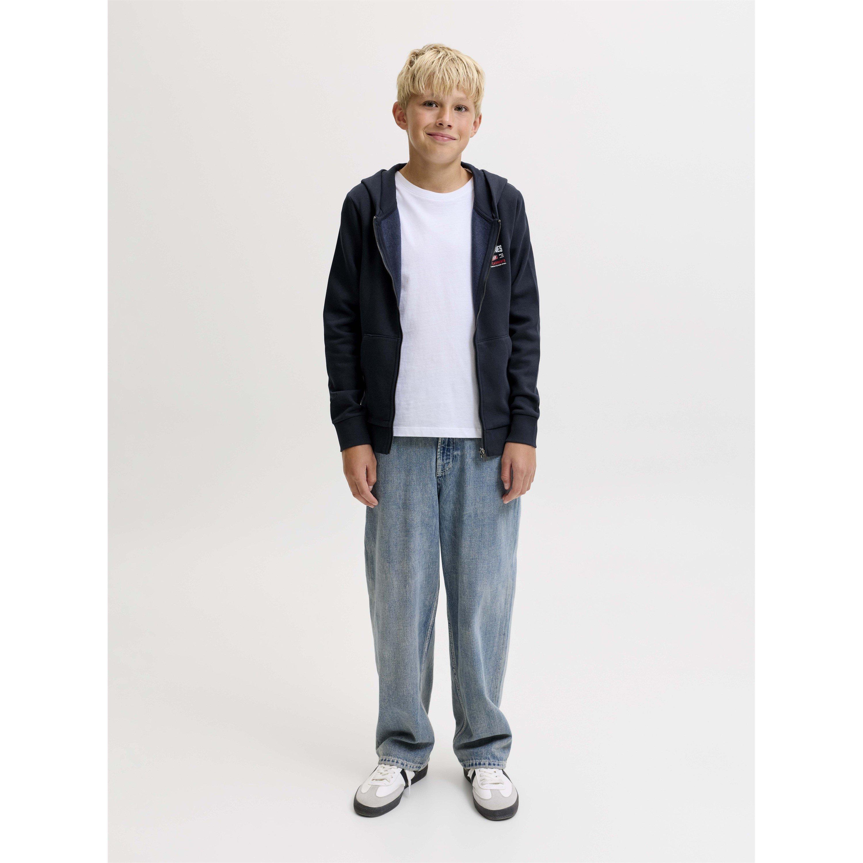 Navy Blazer - Jack and Jones - Jack LG Sweat Zp Hd Jn64 - 6