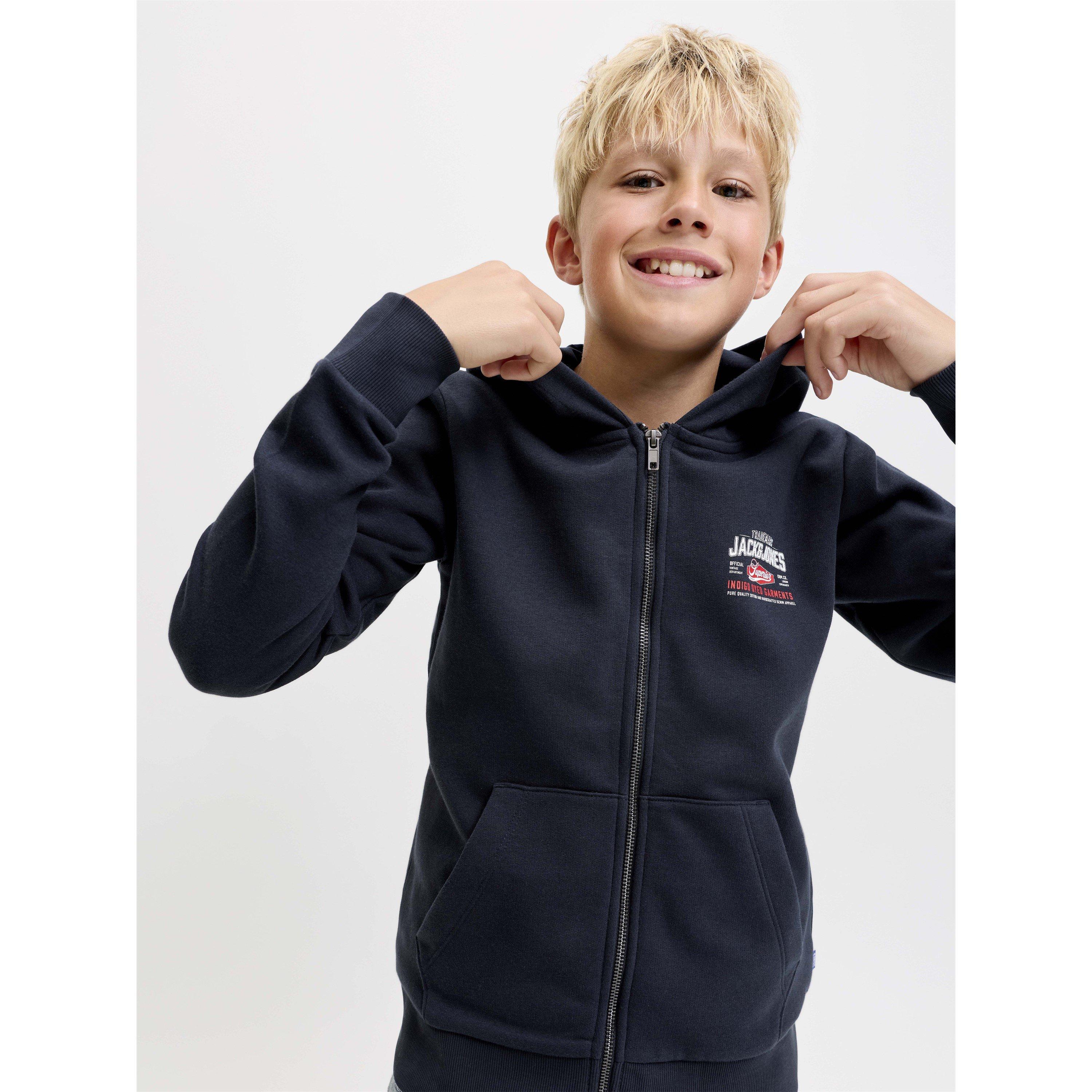 Navy Blazer - Jack and Jones - Jack LG Sweat Zp Hd Jn64 - 8