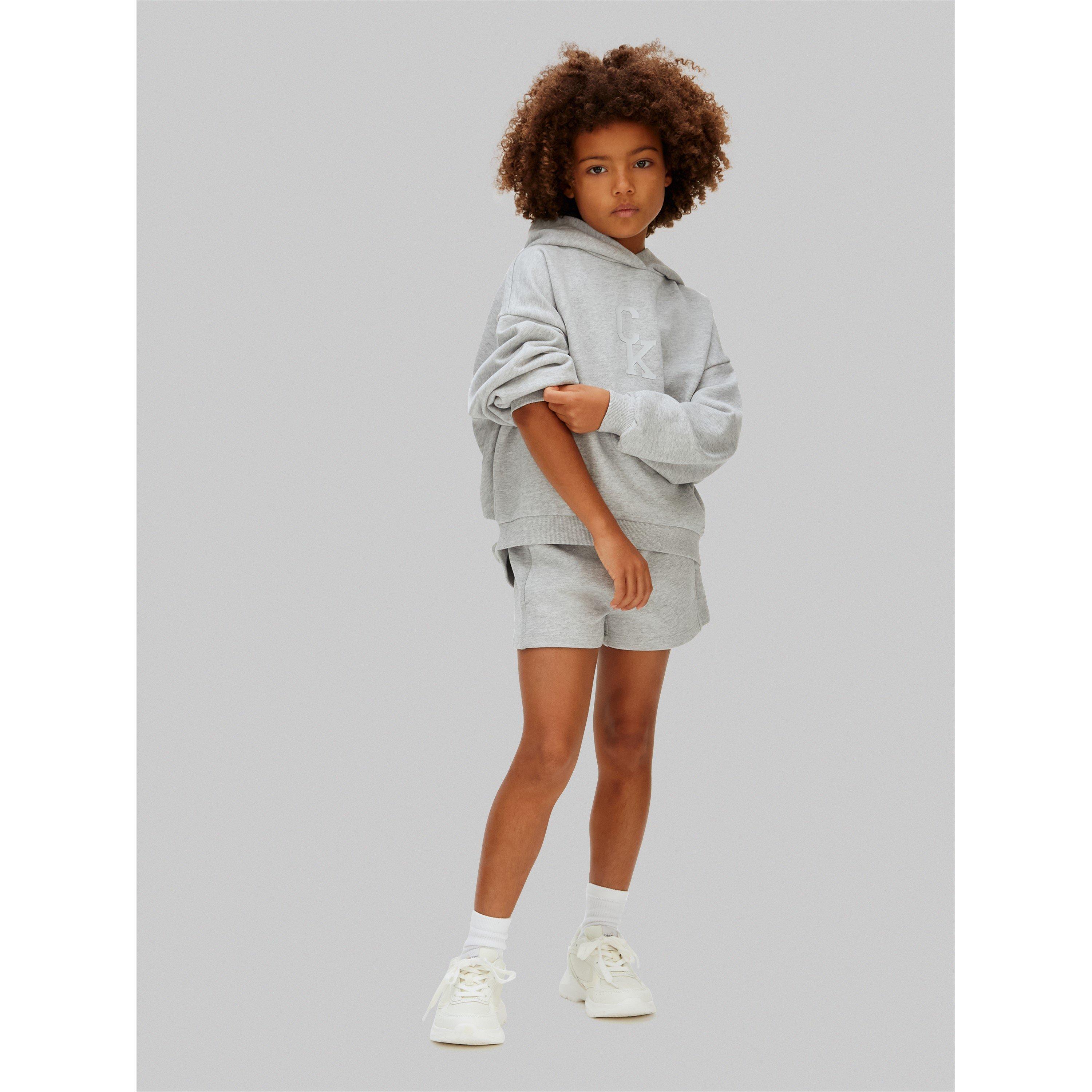 Grey - Calvin Klein - CK L Hood Swtshrt Jn63 - 3