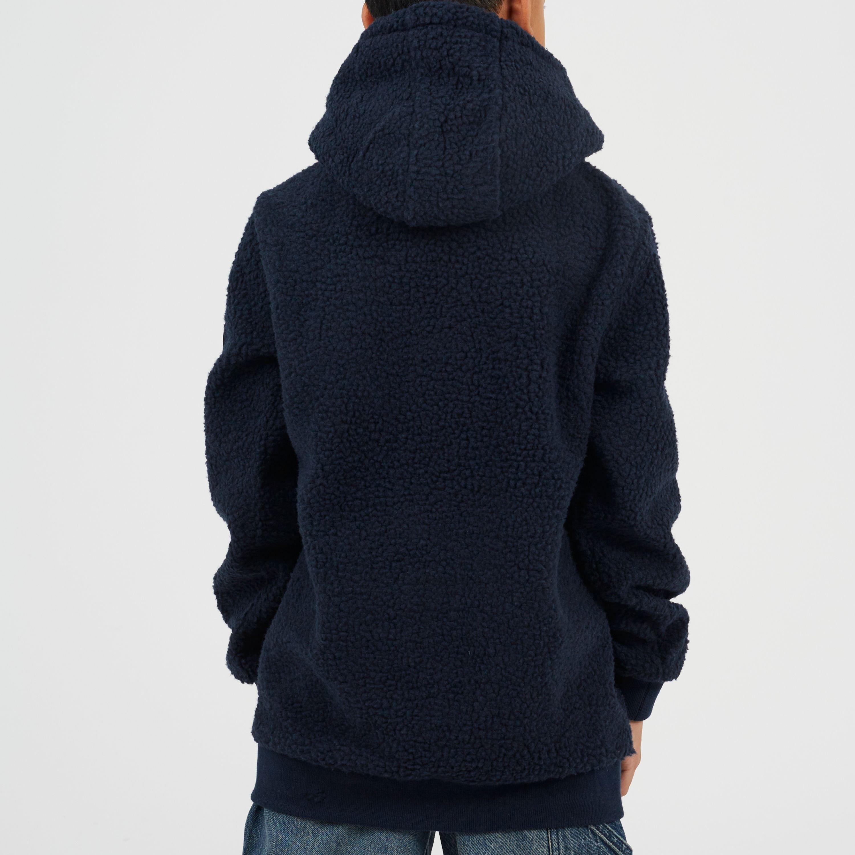 Dk Navy - Brave Soul - Boys Kangaroo Pocket Borg Hoodie with Badge Detail - 2