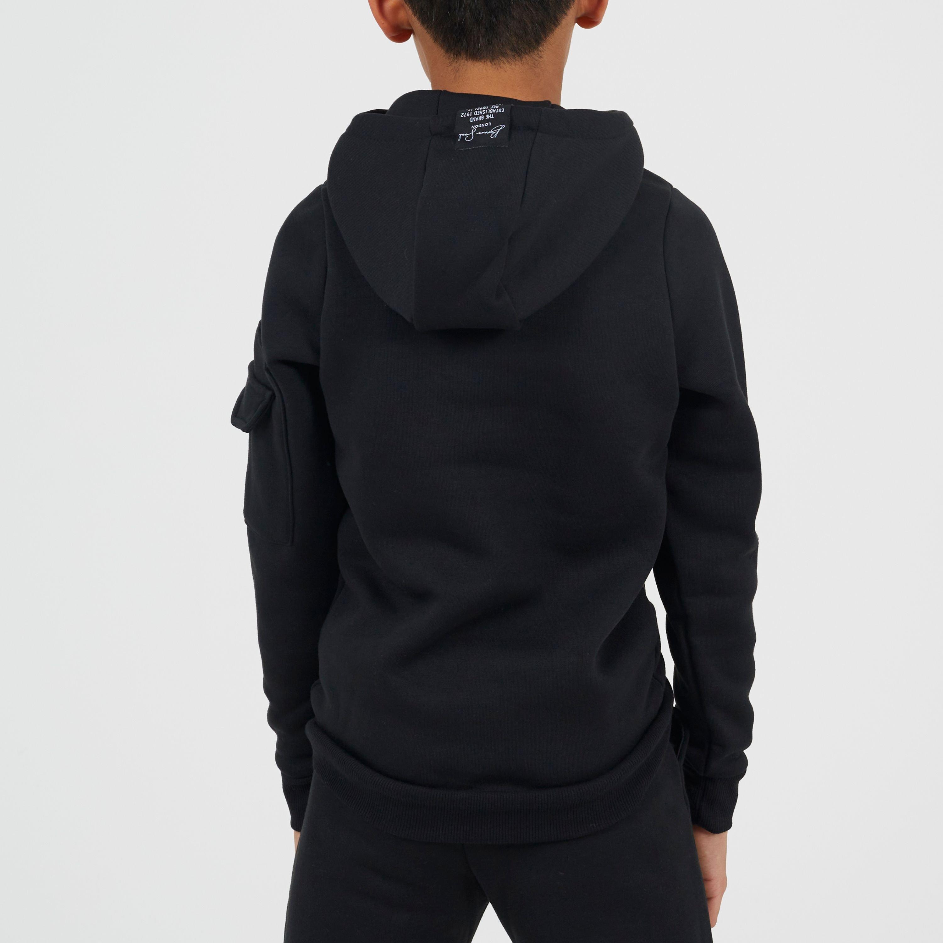 Sort/Hvid - Brave Soul - 3x Pce Hoody Jn99 - 2