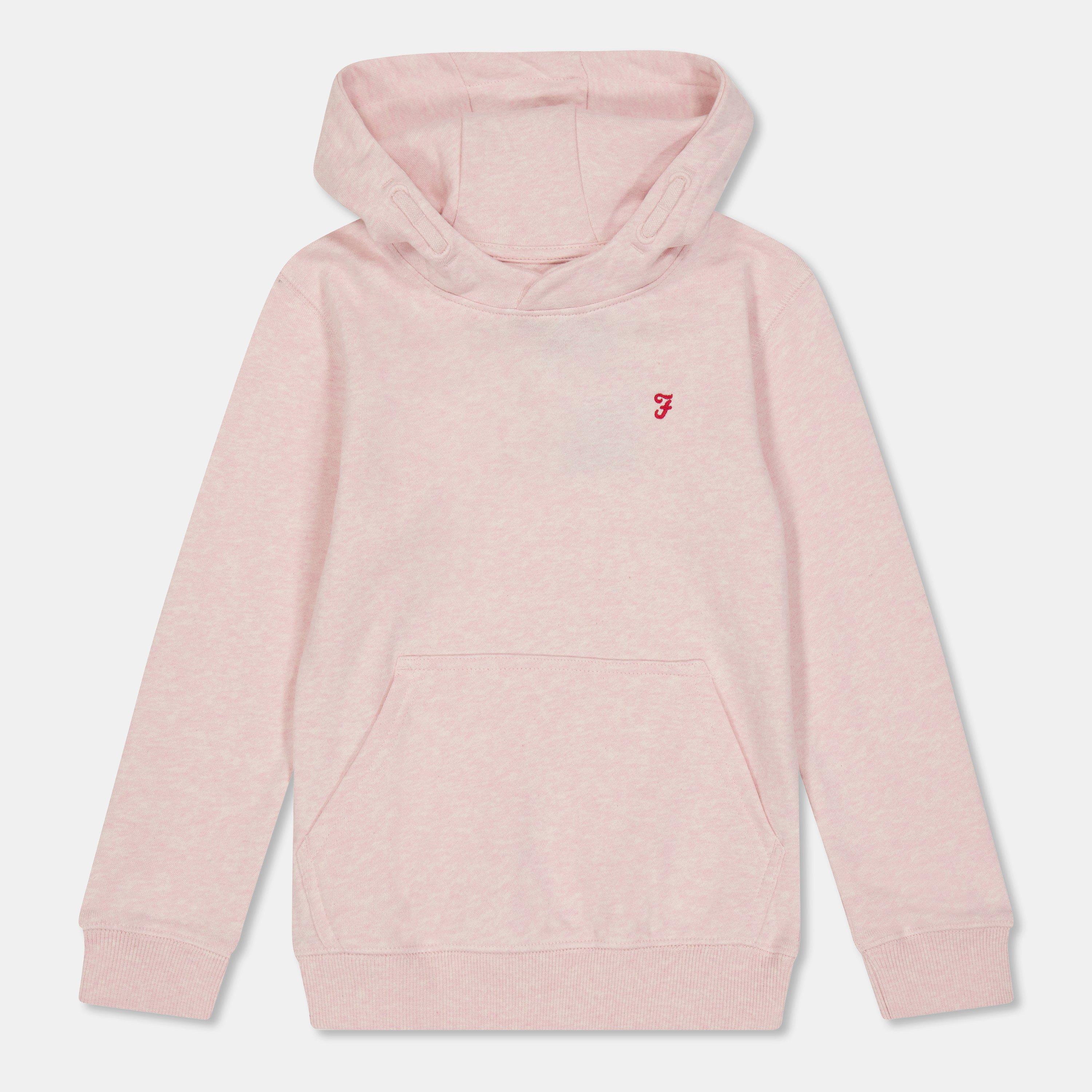 Orl Pink Marl - Farah - Unisex Kids Powell Pull Over Hoodie - 1