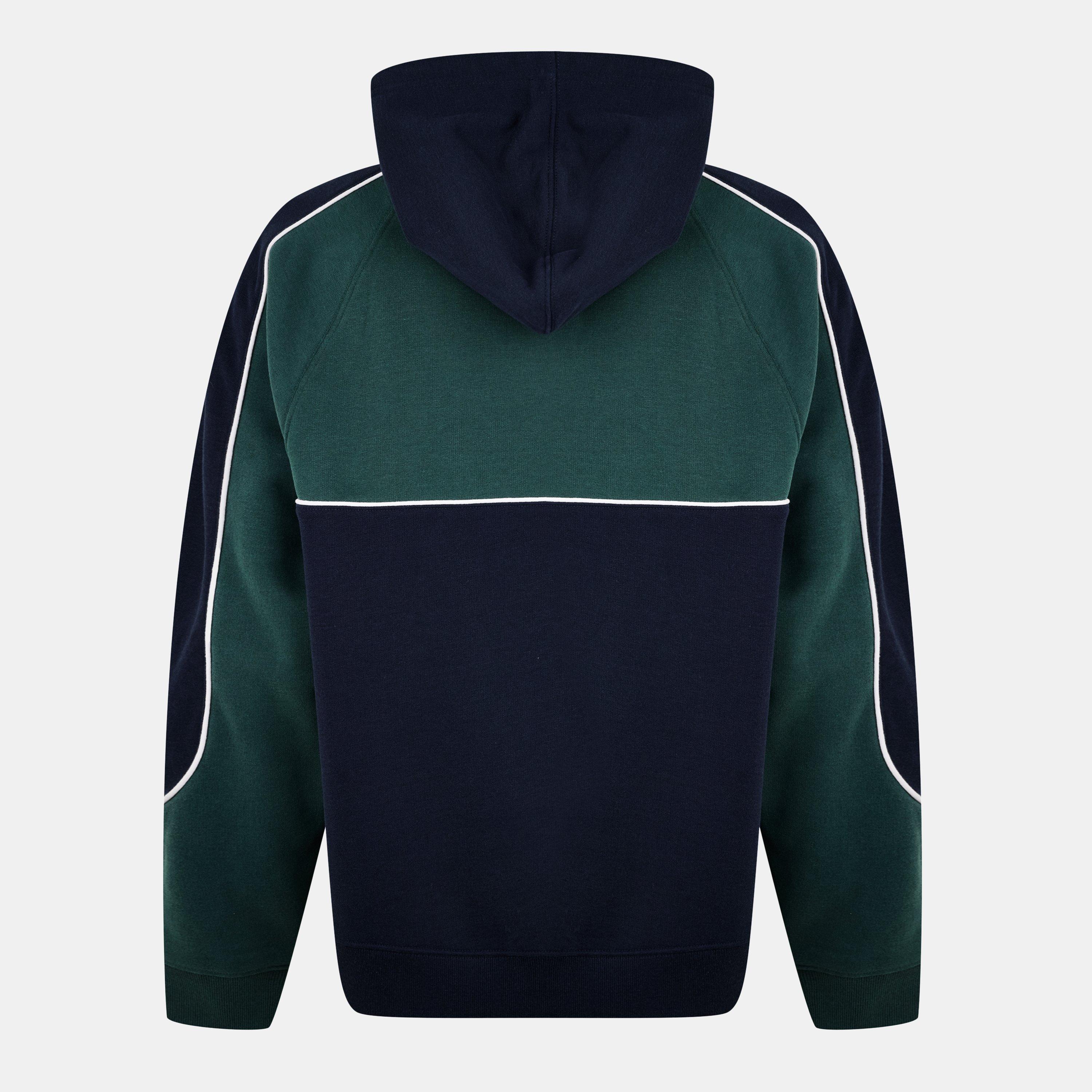 Navy/Green - Jack Wills - Piped Crest Hoodie - 2