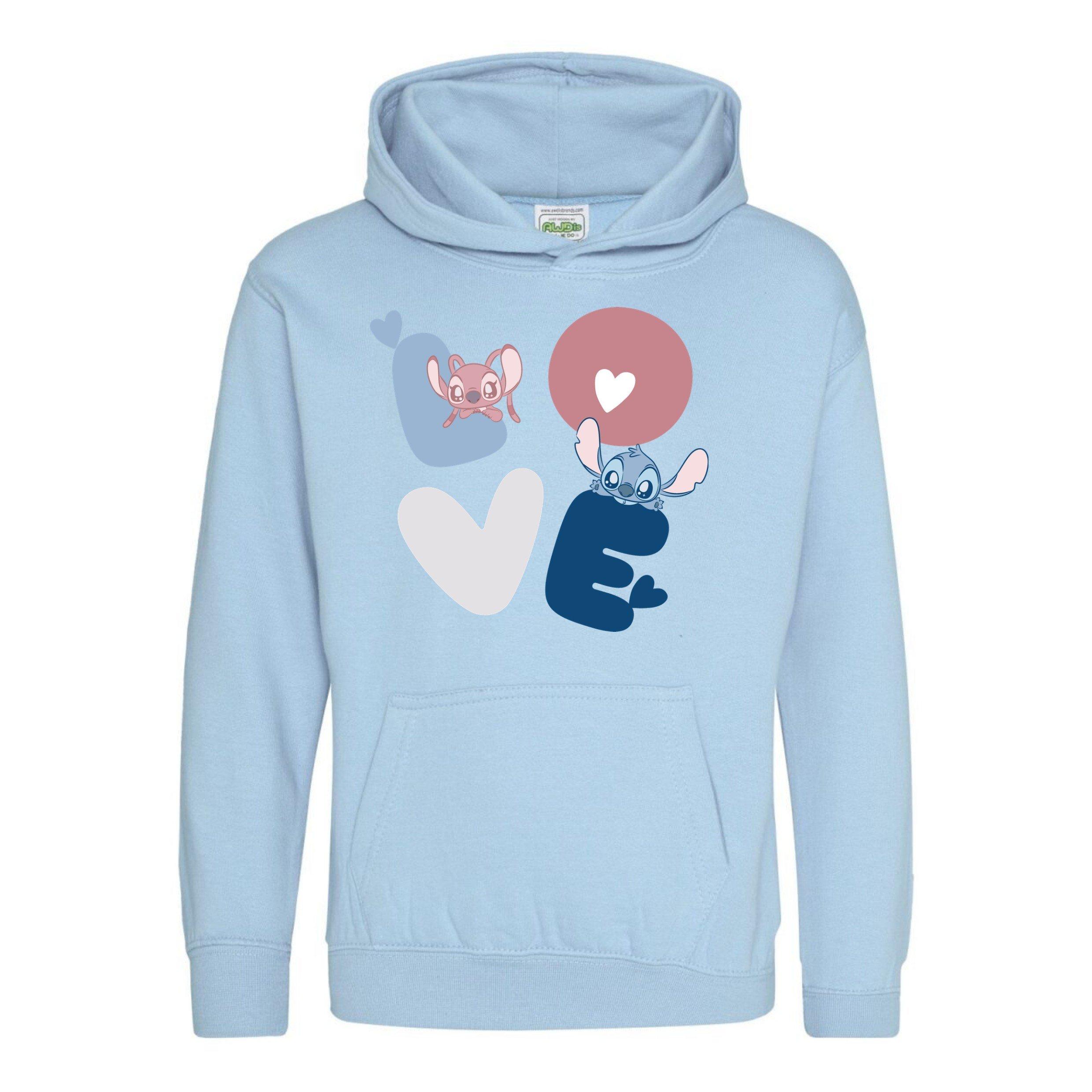 Character Disney Printed Junior Valentines Day Hoodie